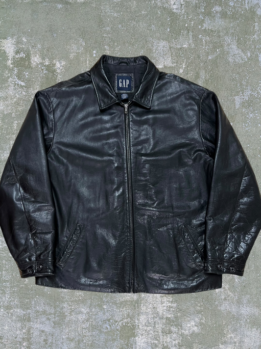 Early-2000s Gap Leather Jacket (XXL)