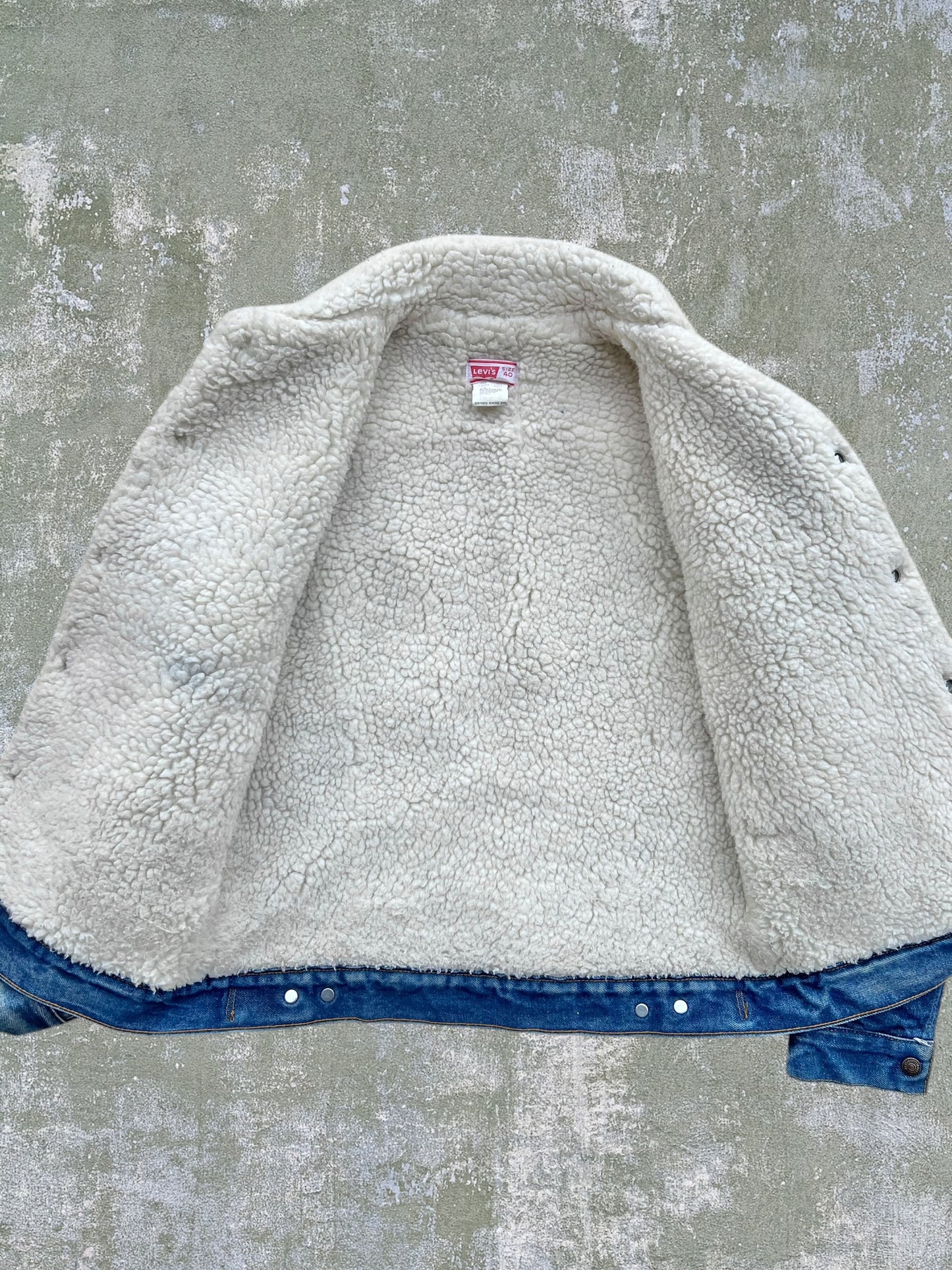 ‘80s Levi’s Sherpa Lined Denim Jacket (M)
