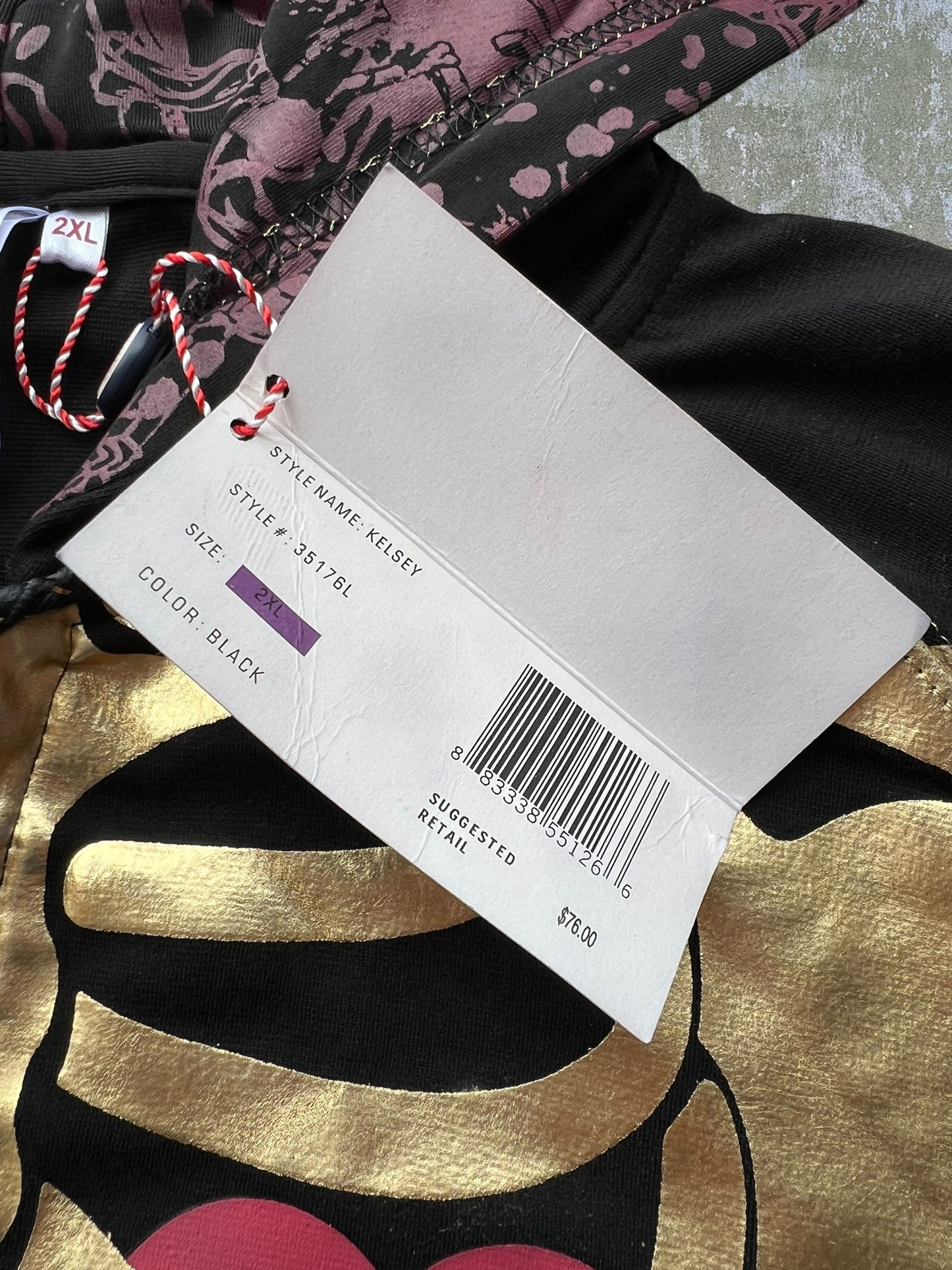 Early-2000s Pepe Jeans Skeleton Zip Hoodie (Women’s XXL) (New With Tags)