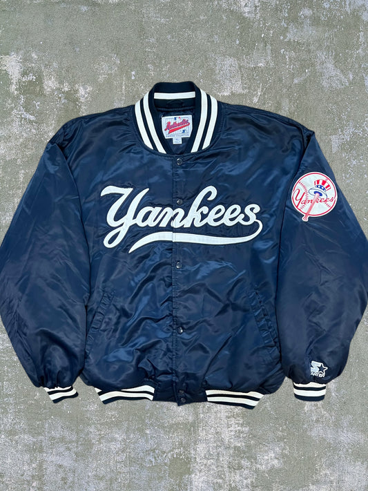 ‘90s Starter New York Yankees Satin Varsity Jacket (XL)