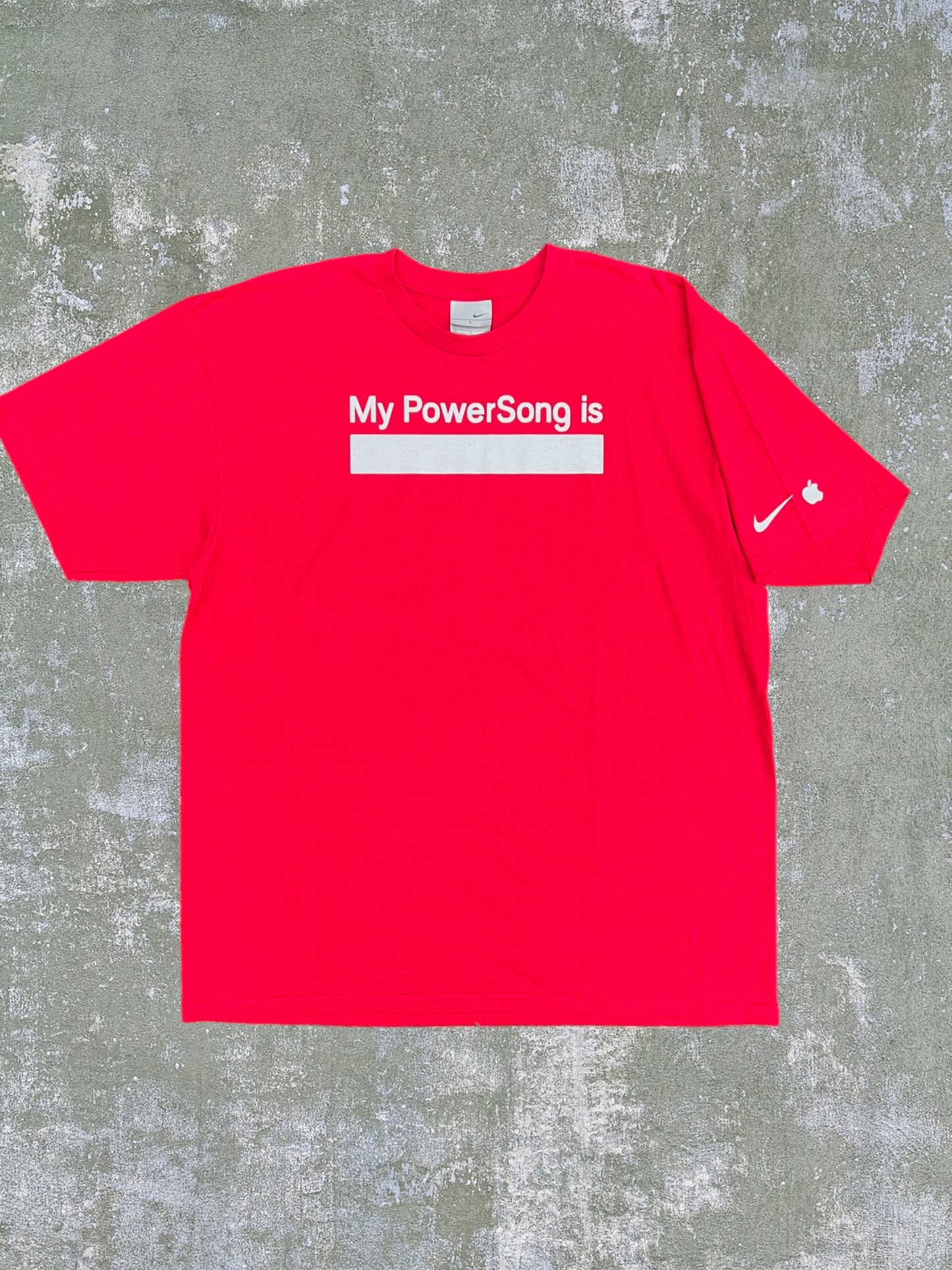 Early-2000s Nike/Apple “My PowerSong Is” Tee (XL)