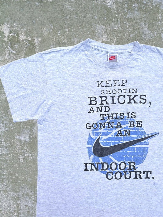 Late-80s/Early-90s Nike “Keep Shootin’ Bricks” Tee (L)