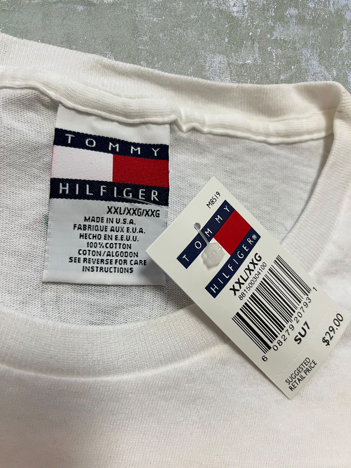 ‘90s Tommy Hilfiger Volleyball Tee (XXL) (New With Tags)