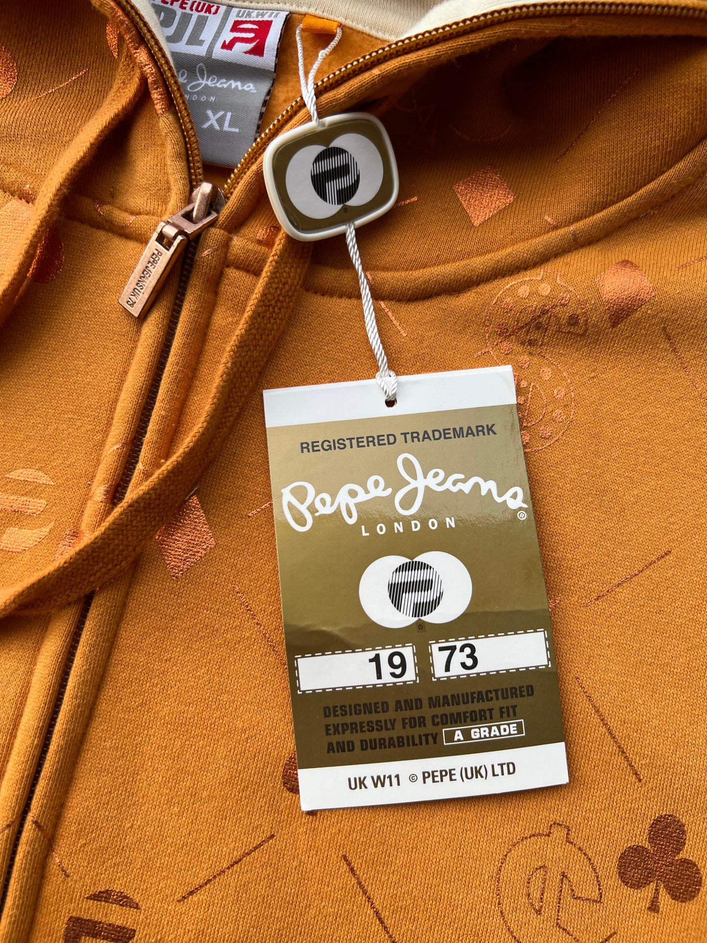 Early-2000s Pepe Jeans Zip Hoodie (XL) (New With Tags)