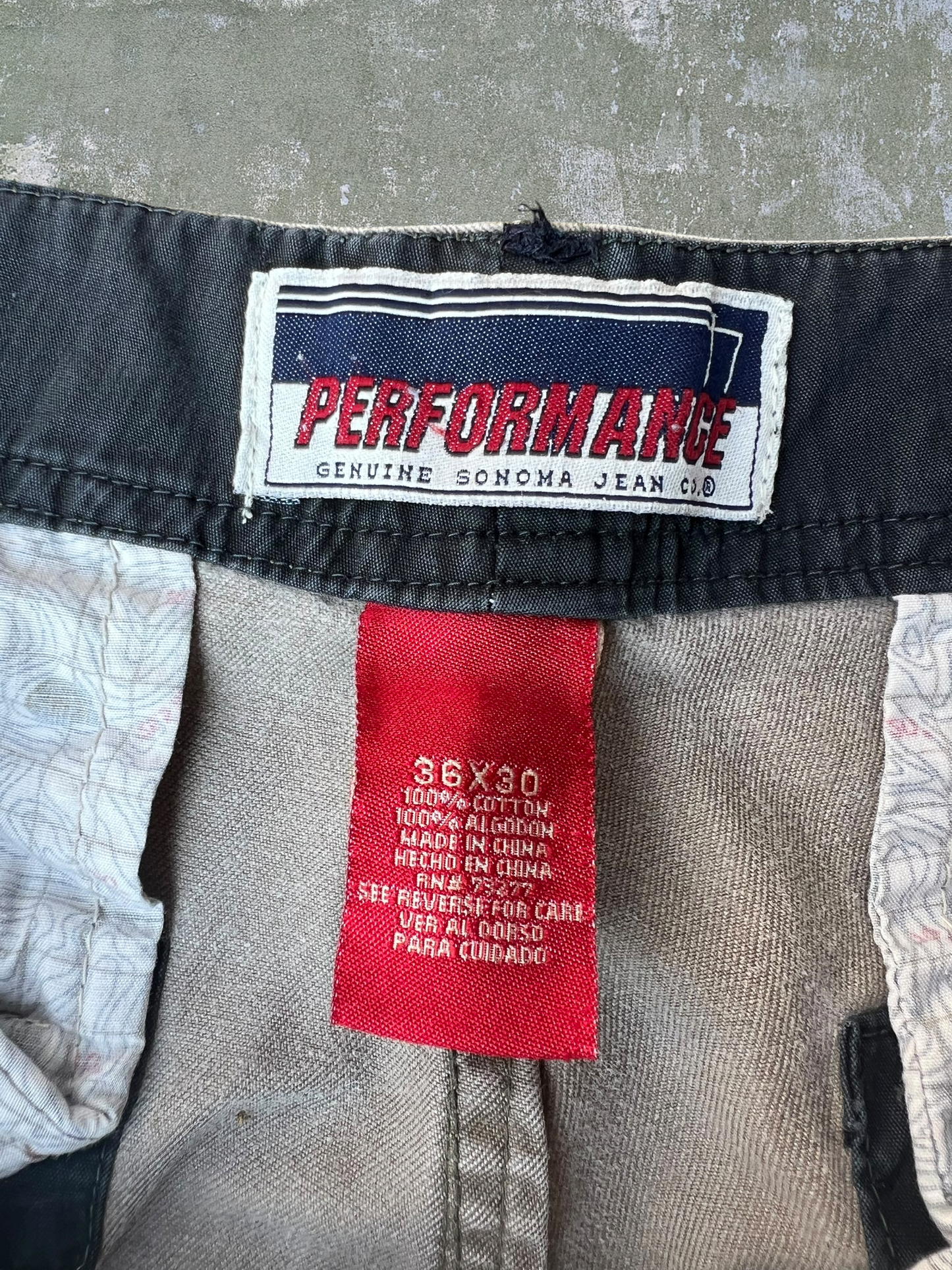 Early-2000s Sonoma Cargo Pants (36x30)