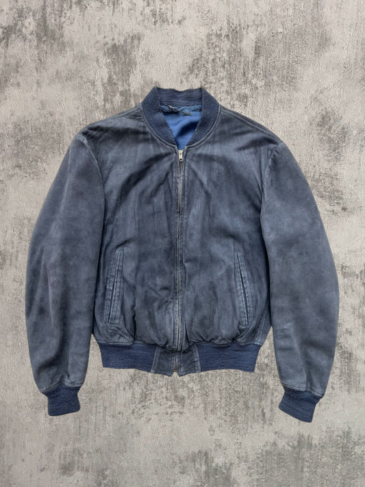 ‘60s Suede Bomber Jacket (S)