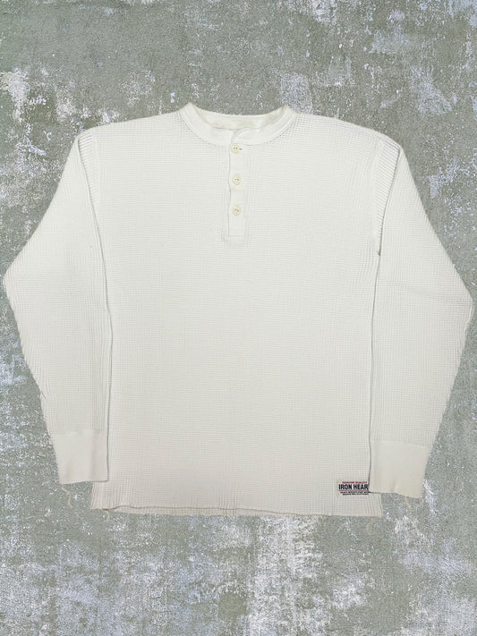Iron Heart Thermal Long Sleeve Henley Shirt (L)