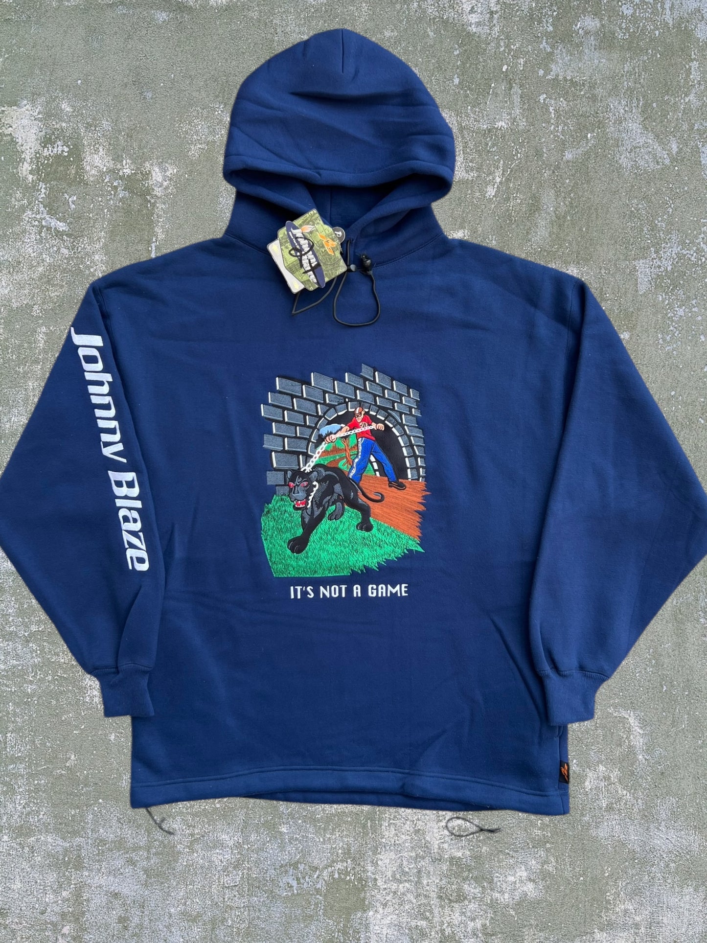 Late-90s/Early-2000s Johnny Blaze “It’s Not A Game” Hoodie (XXL) (New With Tags)