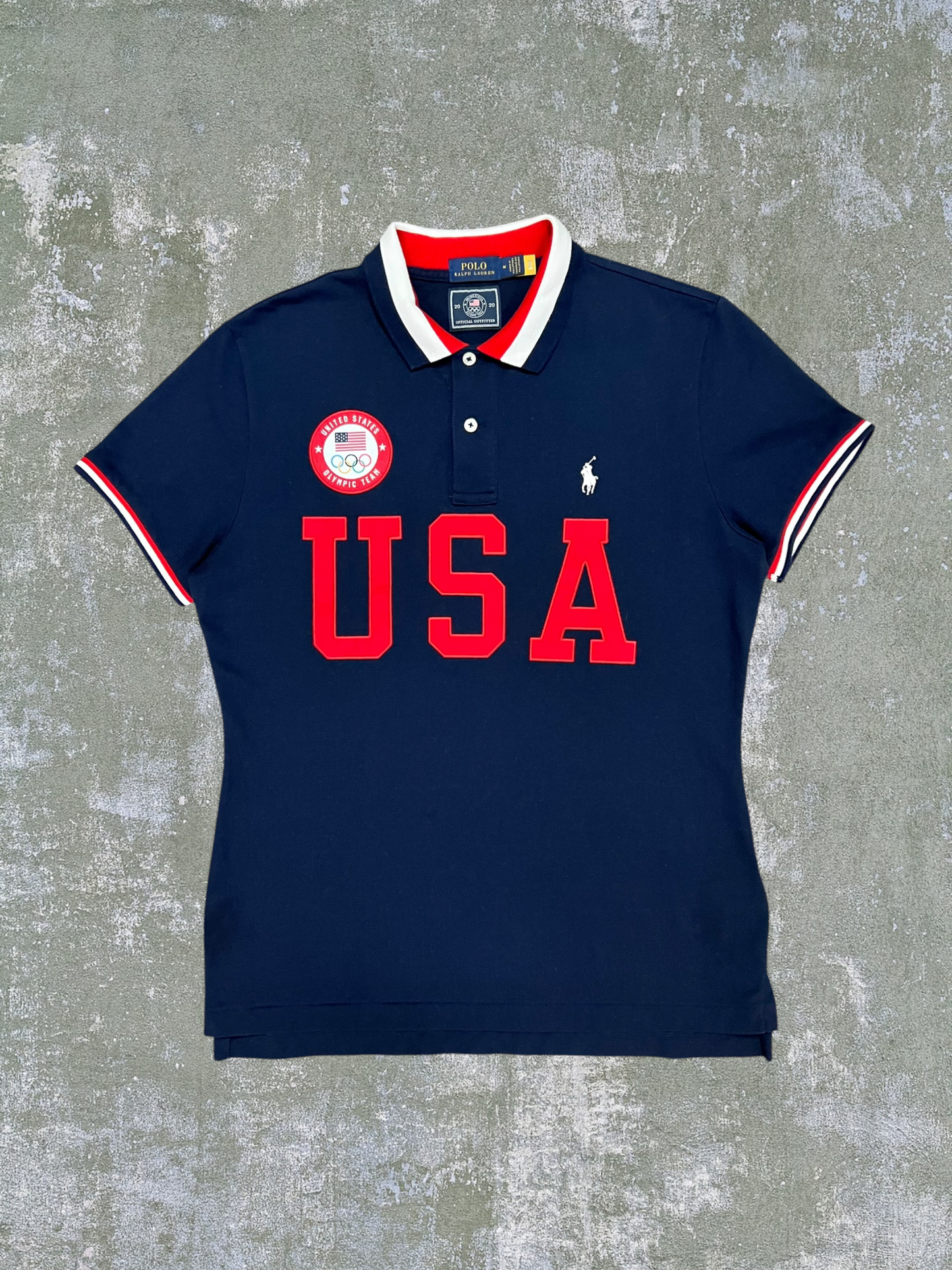 2020 Polo Ralph Lauren USA Olympic Team Polo Shirt (Women’s M)