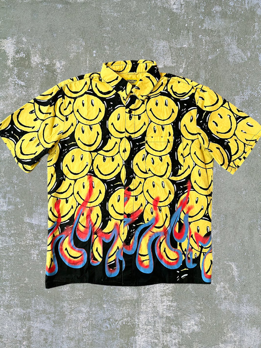 Chinatown Market Smiley Flames Shirt (M)