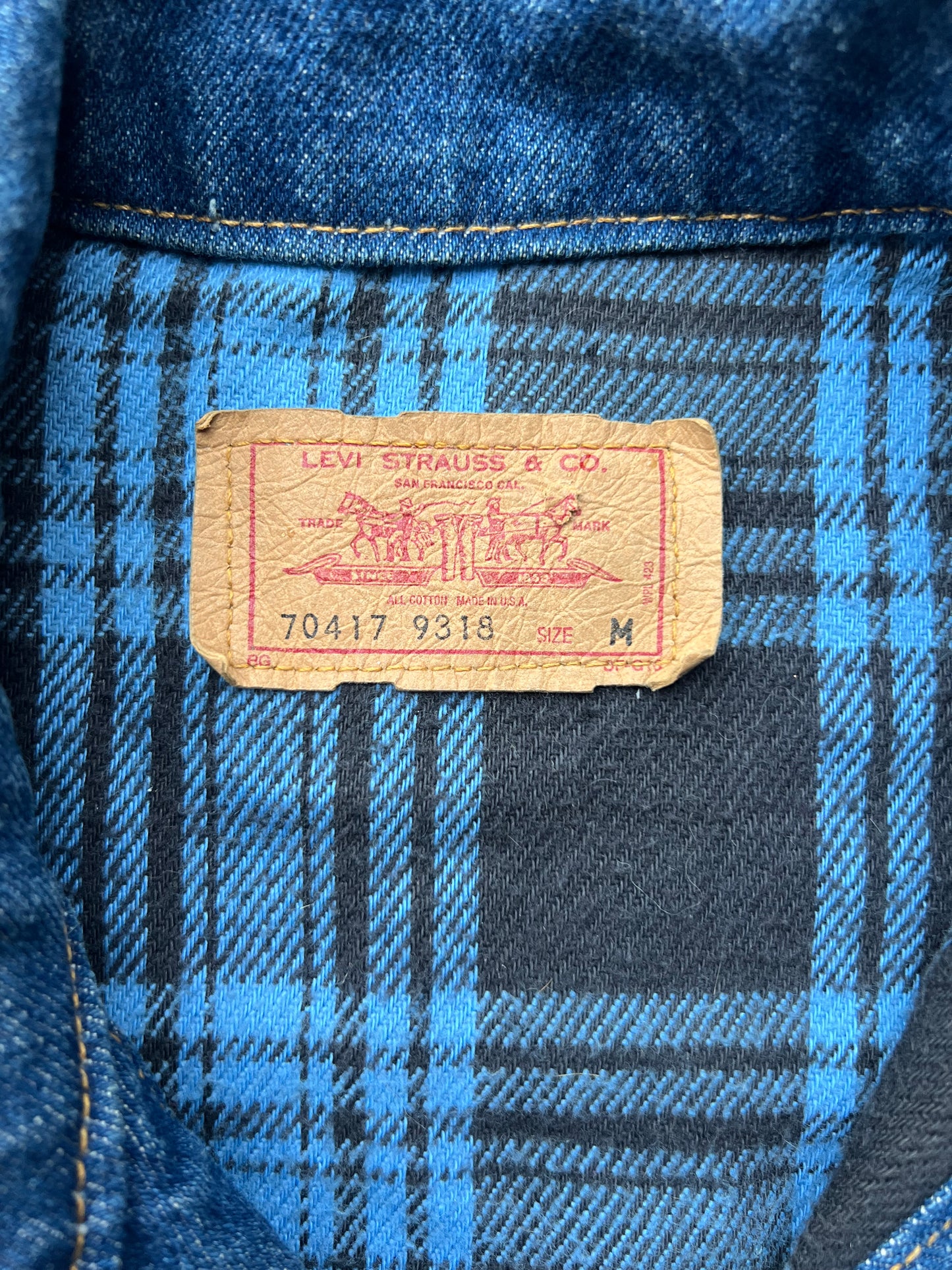 ‘90s Levi’s Flannel Lined Denim Jacket (M)