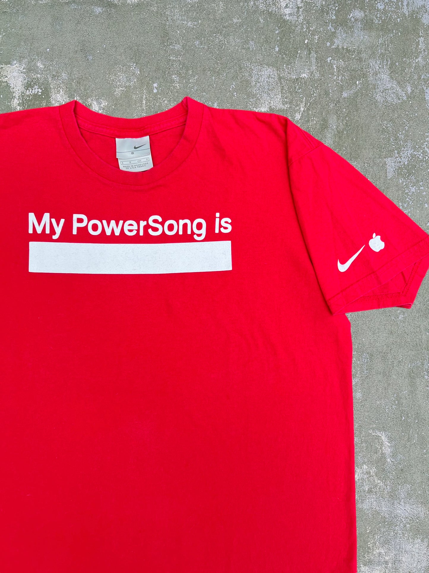 Early-2000s Nike/Apple “My PowerSong Is” Tee (S)