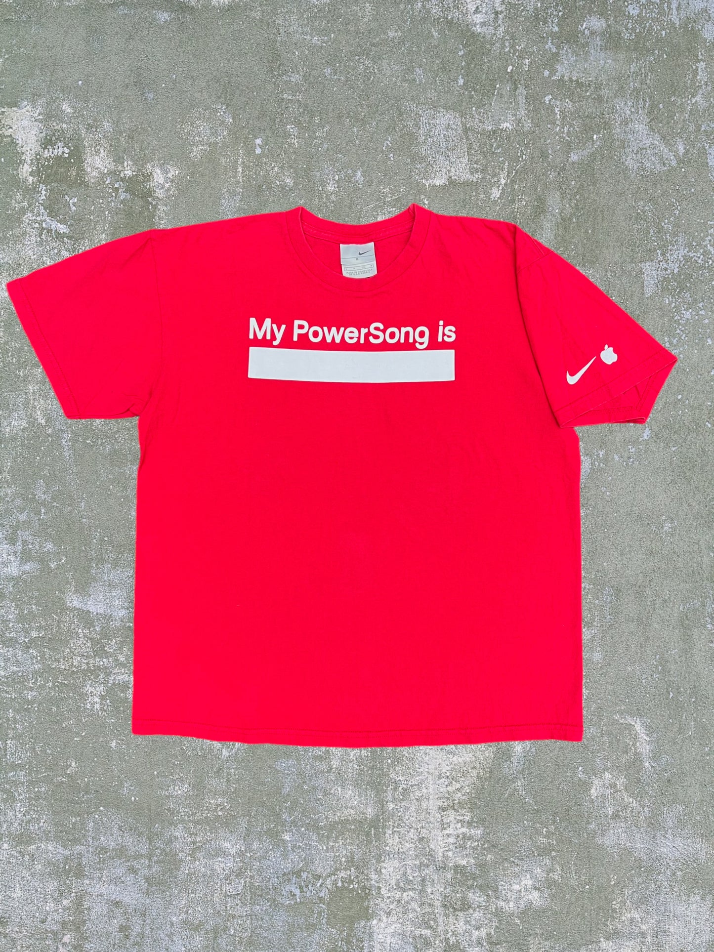 Early-2000s Nike/Apple “My PowerSong Is” Tee (S)