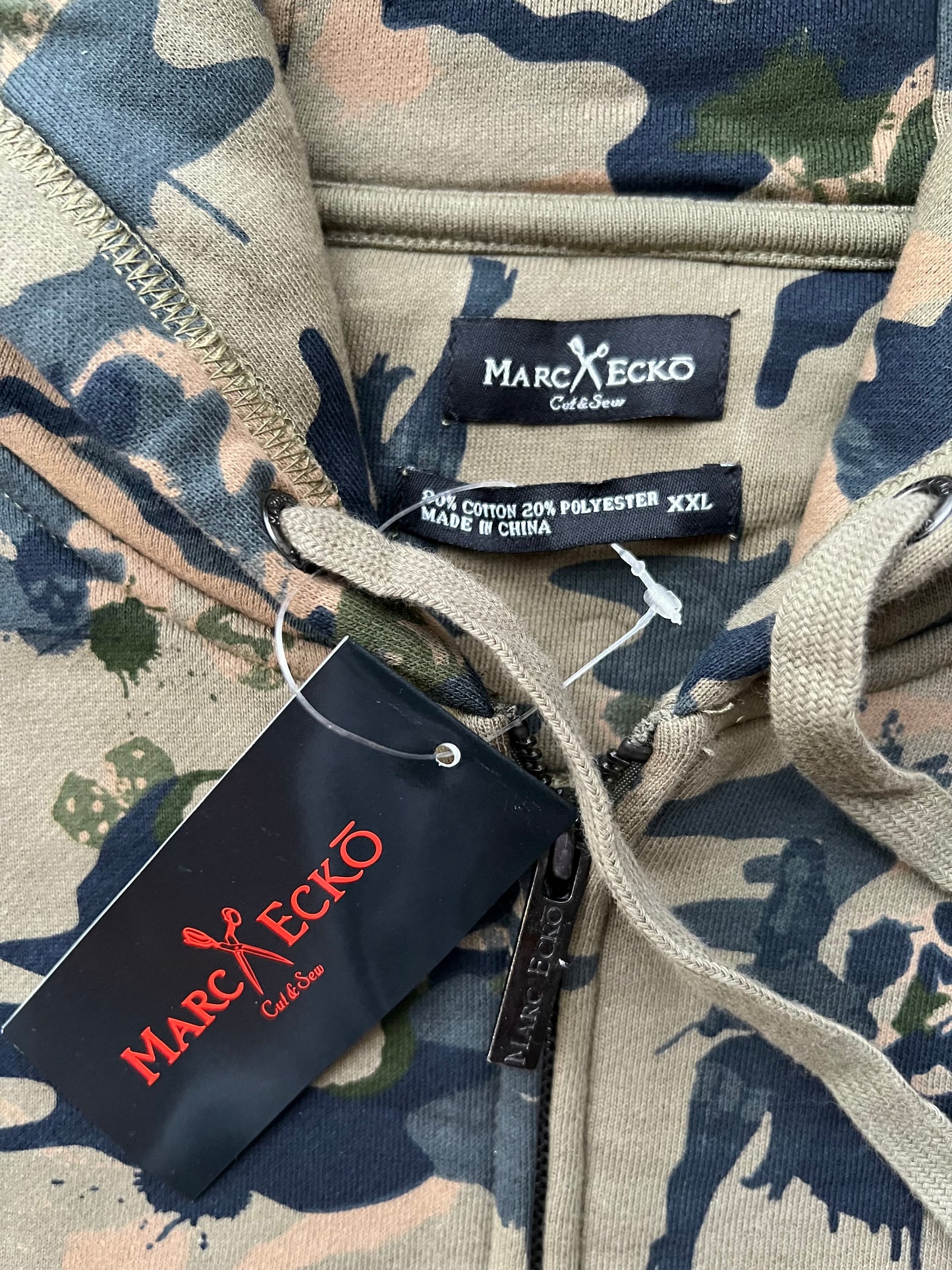 Early-2000s Marc Ecko Cut & Sew Zip Hoodie (XXL) (New With Tags)