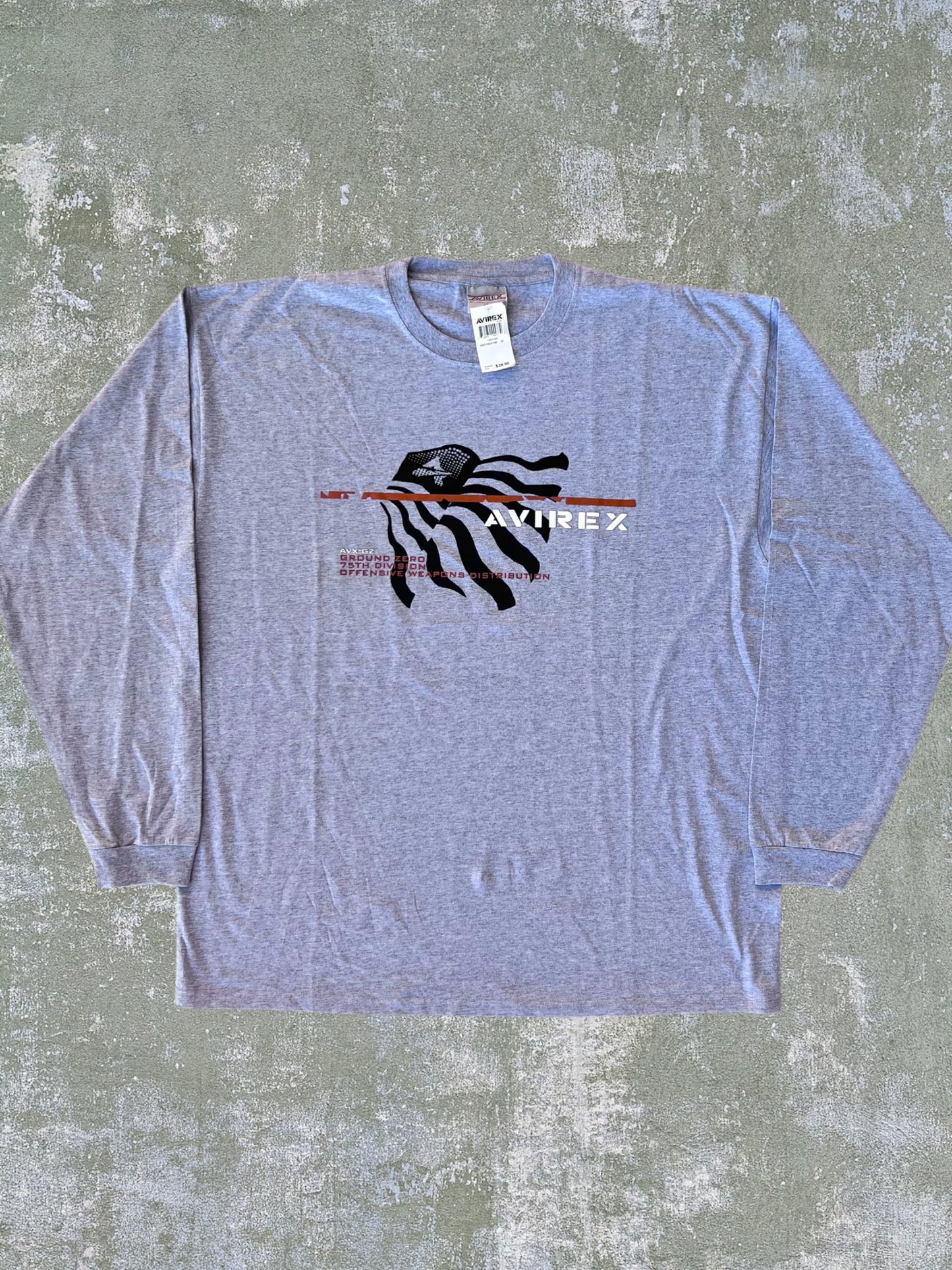 Early-2000s Avirex Long Sleeve Tee (3XL) (New With Tags)