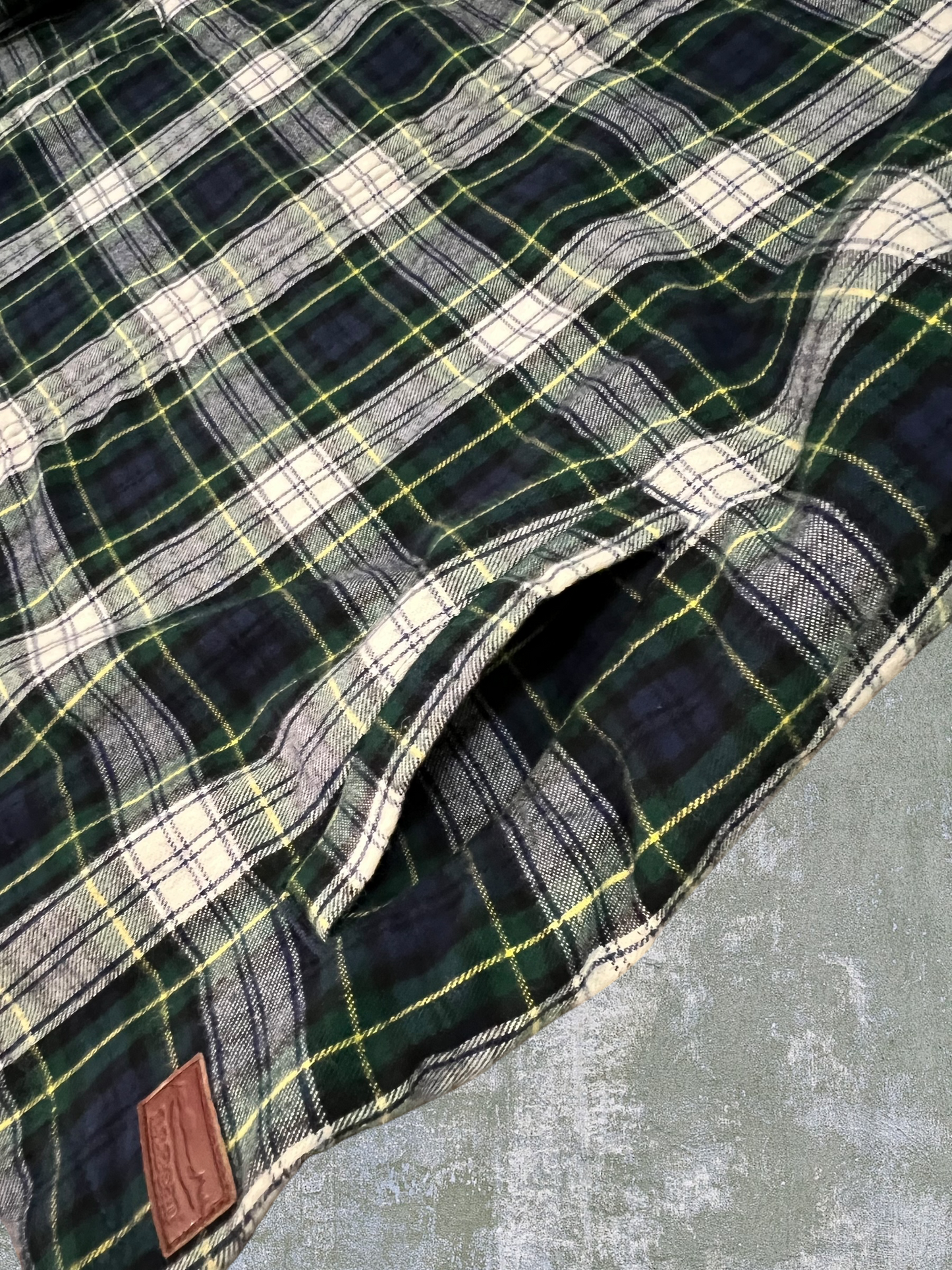 LL Bean Hooded Zip Flannel Shirt (S)