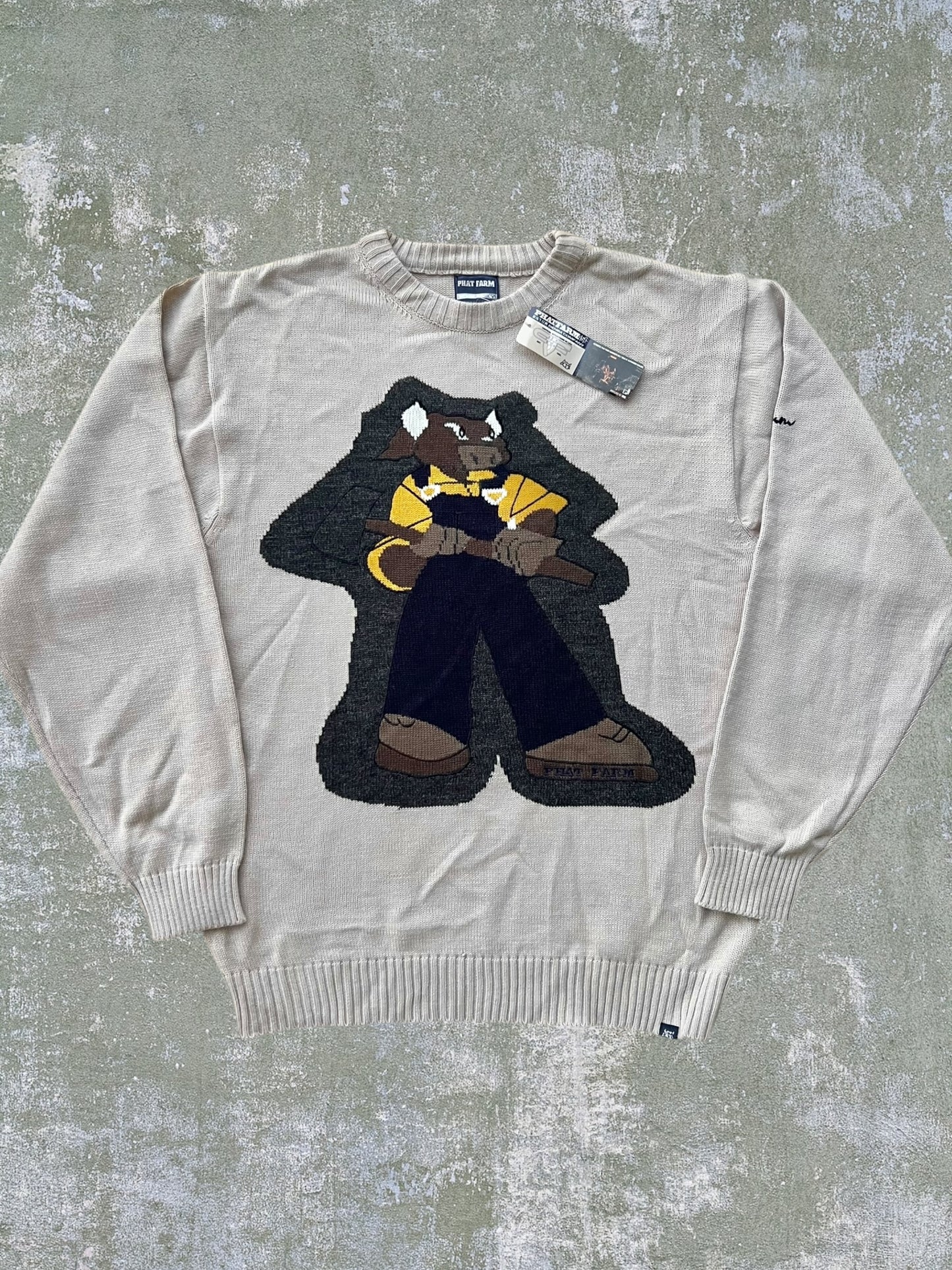 Early-2000s Phat Farm Bull Sweater (XXL) (New With Tags)