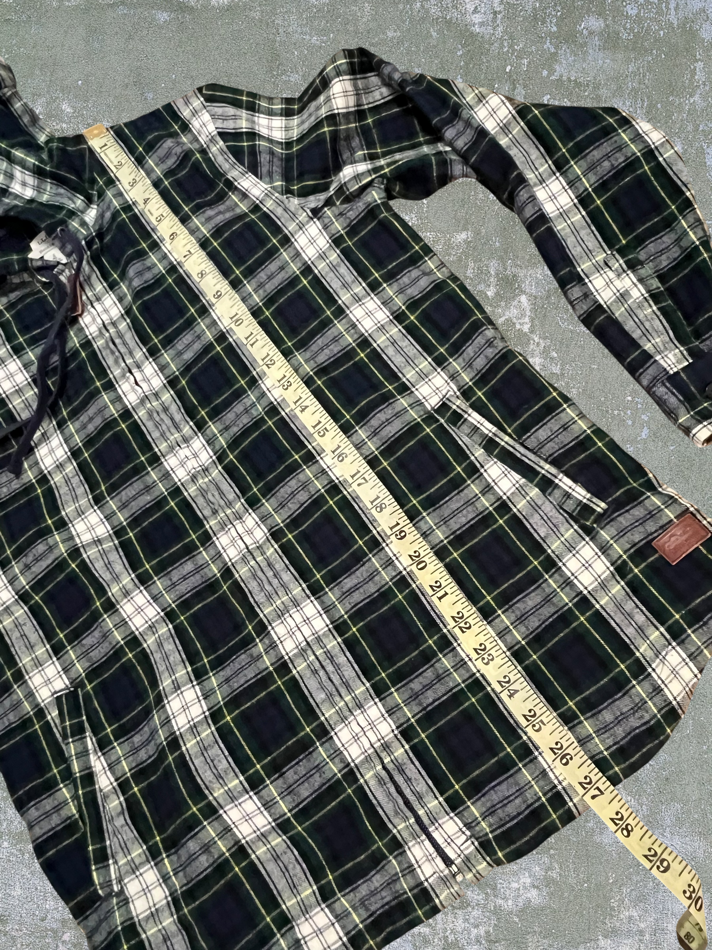 LL Bean Hooded Zip Flannel Shirt (S)