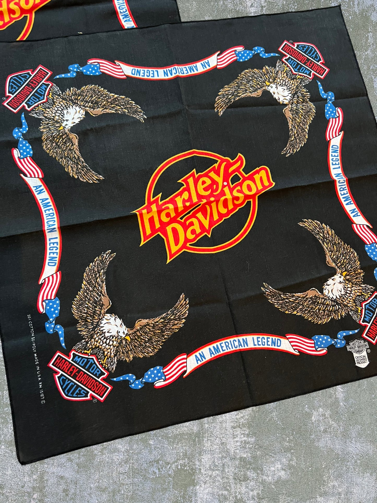 Vintage Harley Davidson Bandana (Set Of 2)