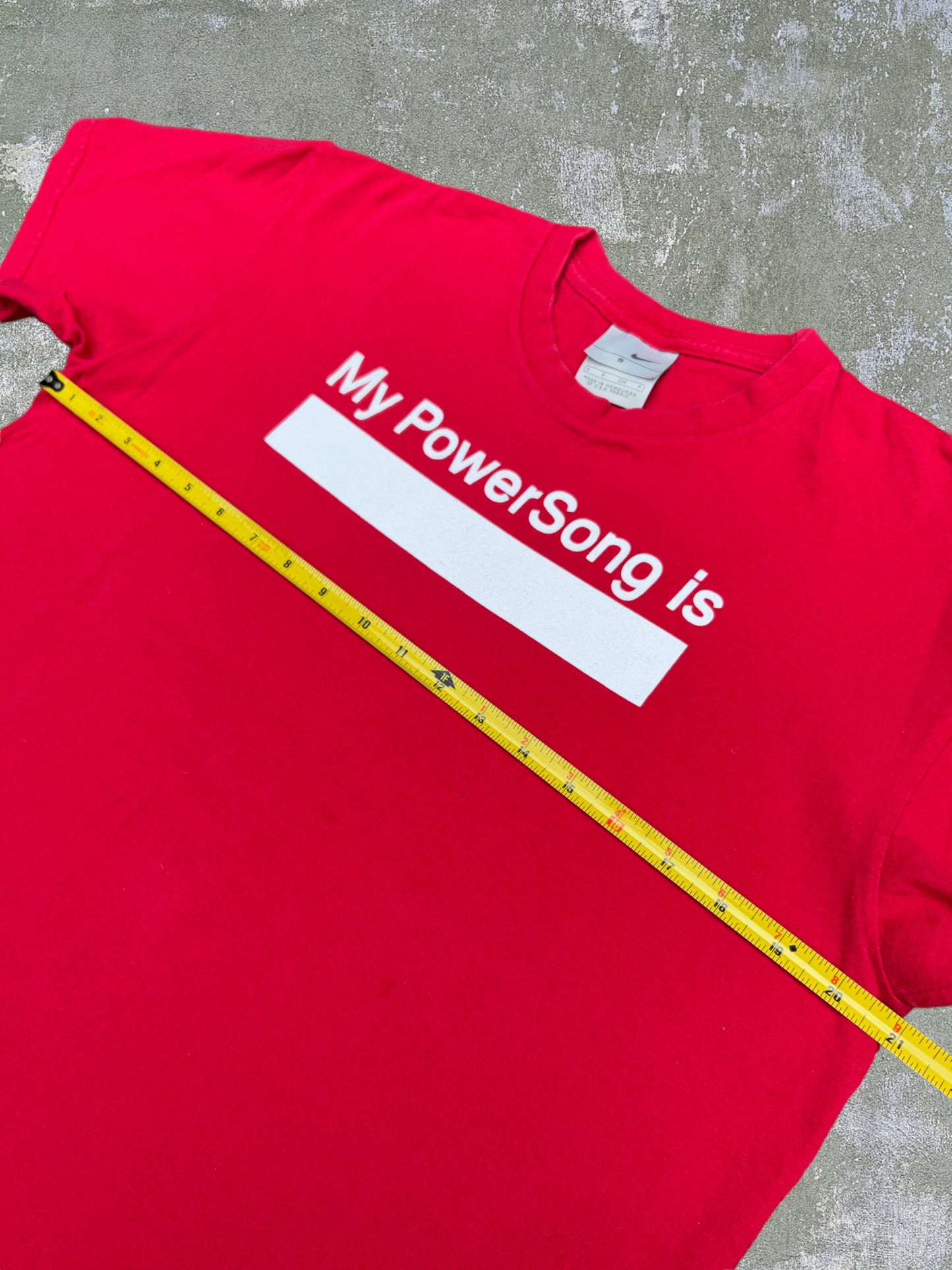 Early-2000s Nike/Apple “My PowerSong Is” Tee (S)