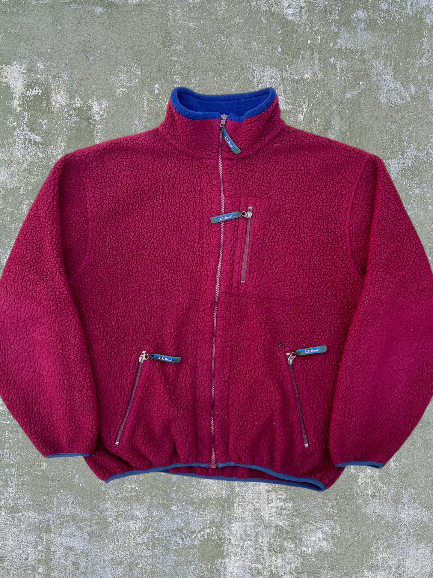 Vintage LL Bean Deep Pile Fleece Jacket (L)