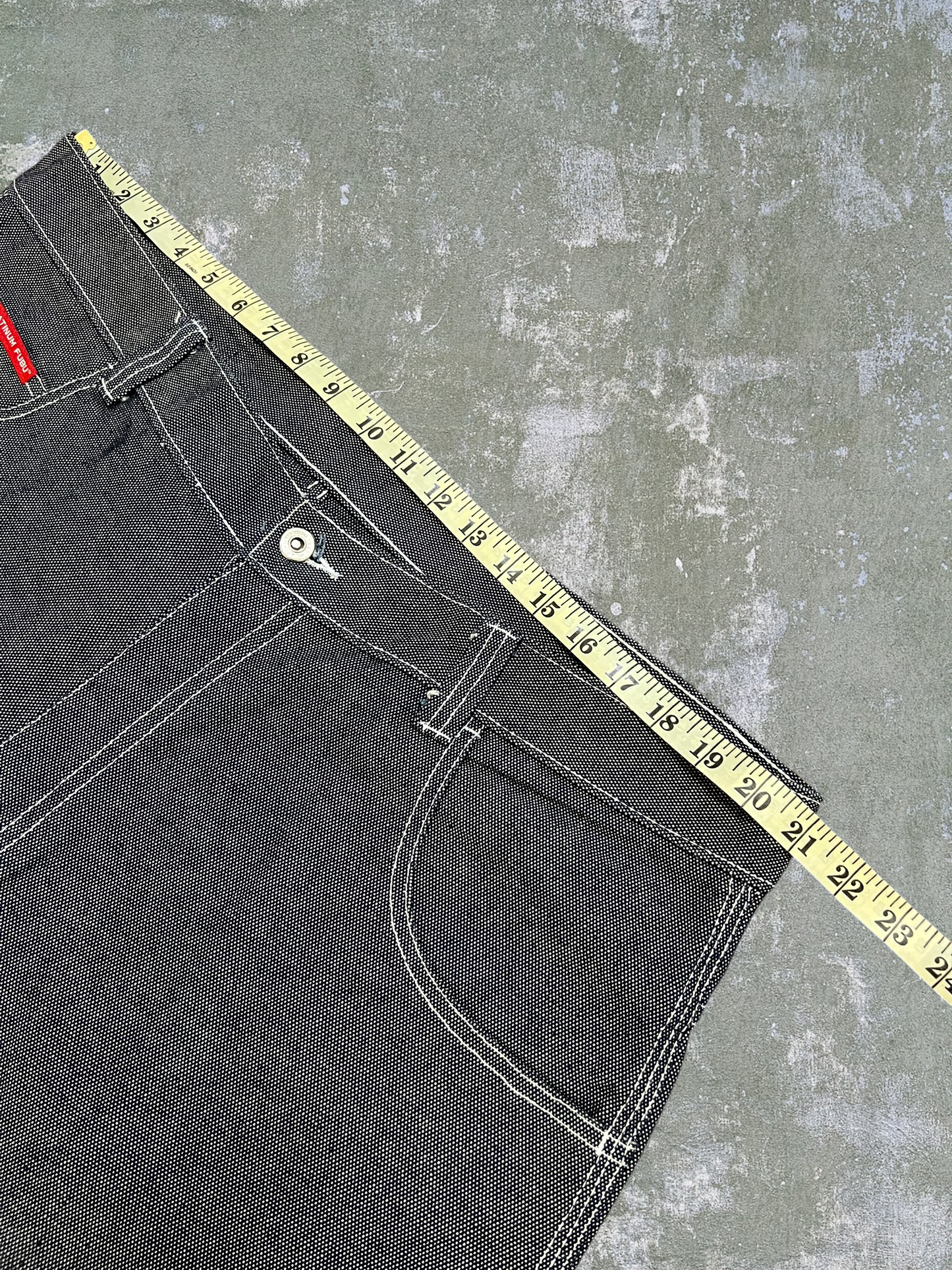 Early-2000s Platinum FUBU Jean Shorts (42)
