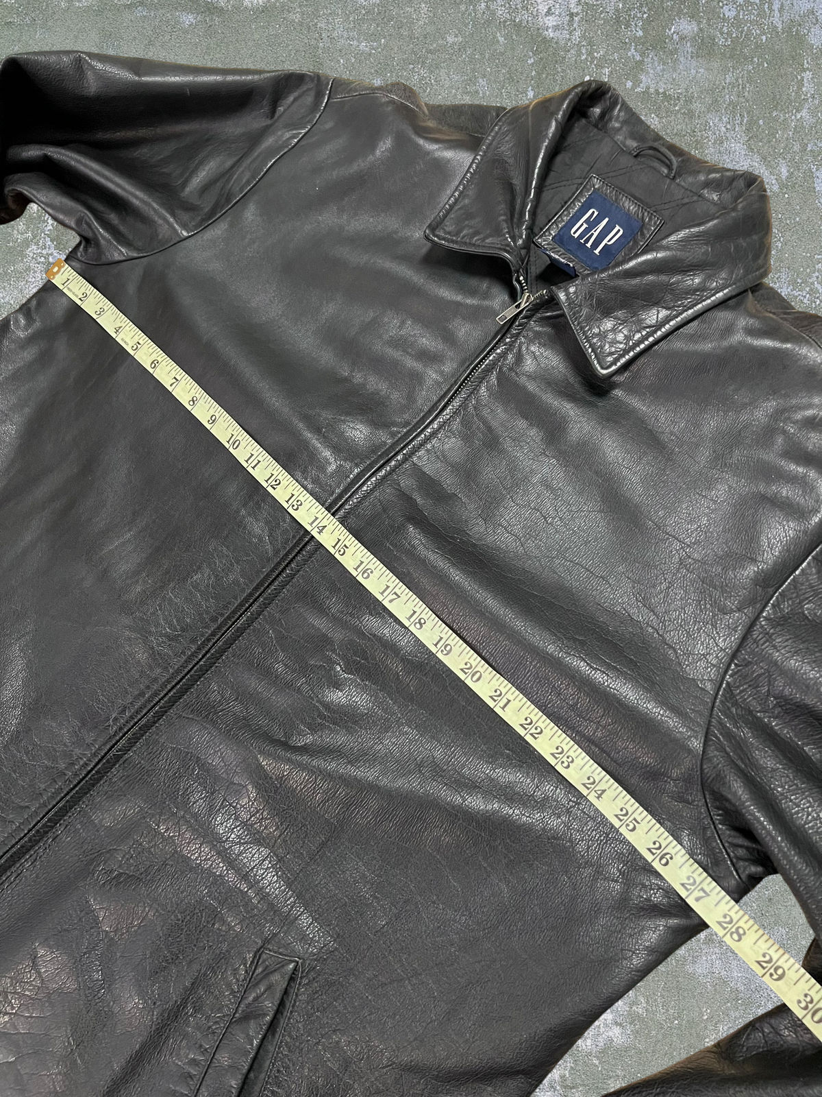 Early-2000s Gap Leather Jacket (XXL)