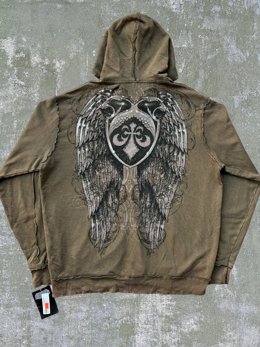 Early-2000s Affliction Zip Hoodie (XXL) (New With Tags)