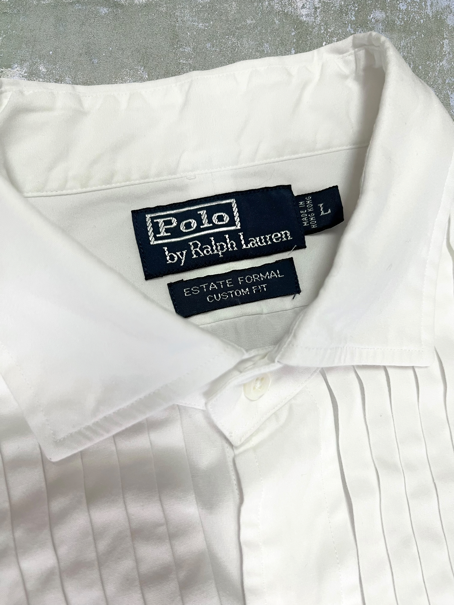 Early-2000s Polo Ralph Lauren Tuxedo Shirt (L)