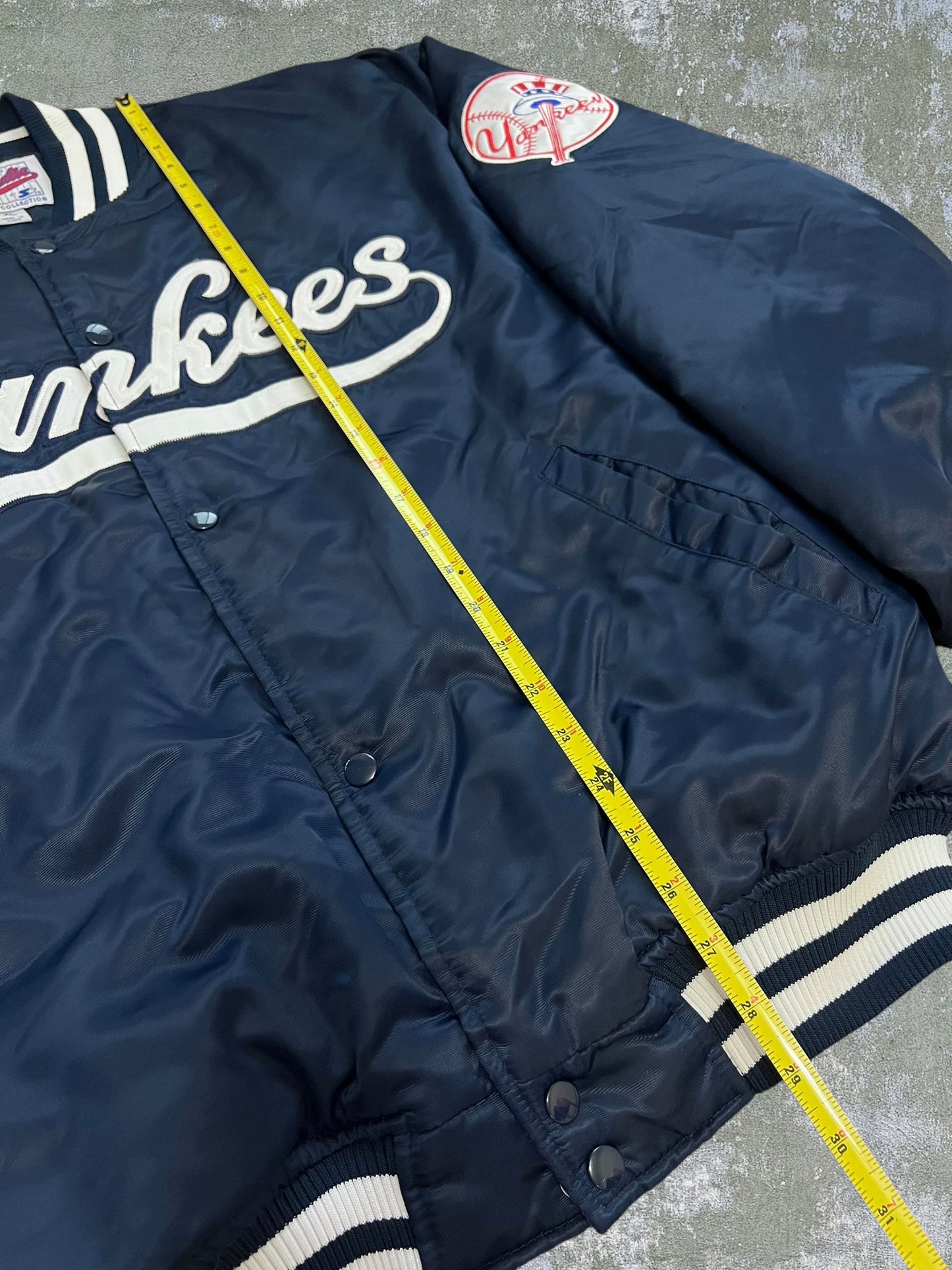 ‘90s Starter New York Yankees Satin Varsity Jacket (XL)