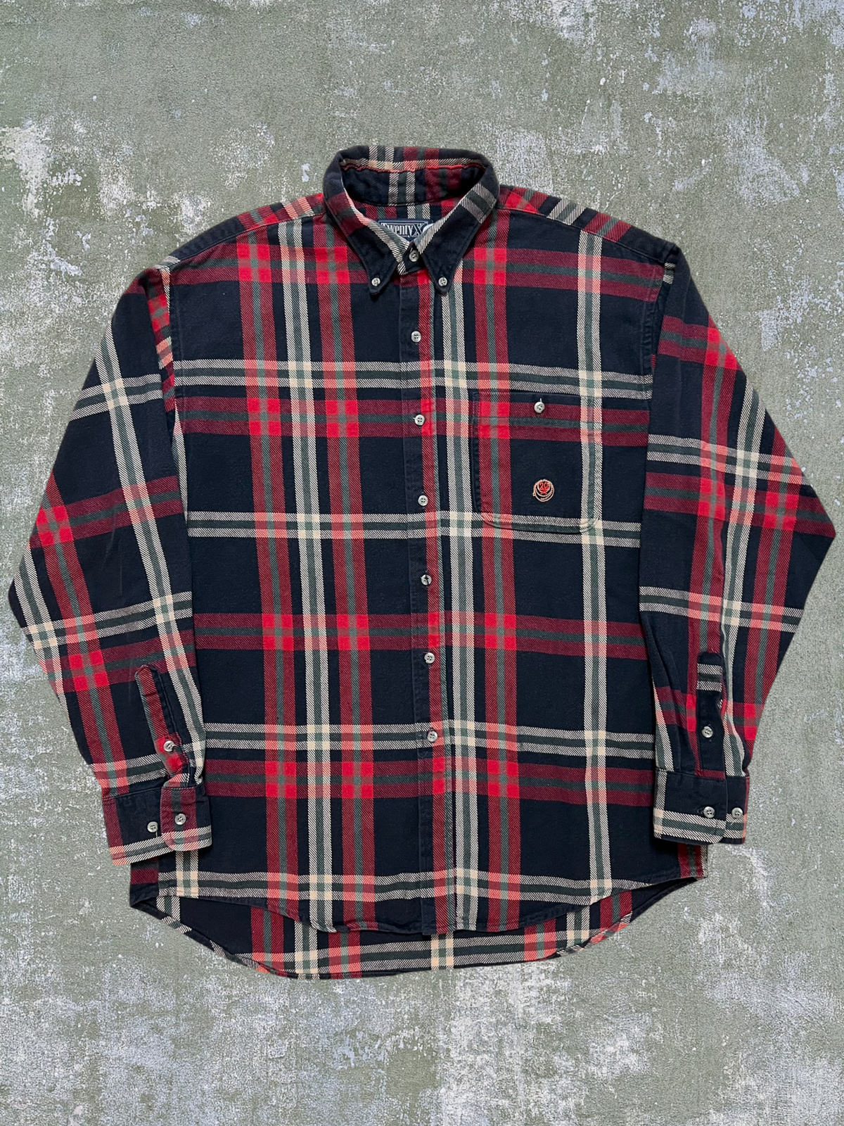 ‘90s Wrangler Cotton Flannel Shirt (L)