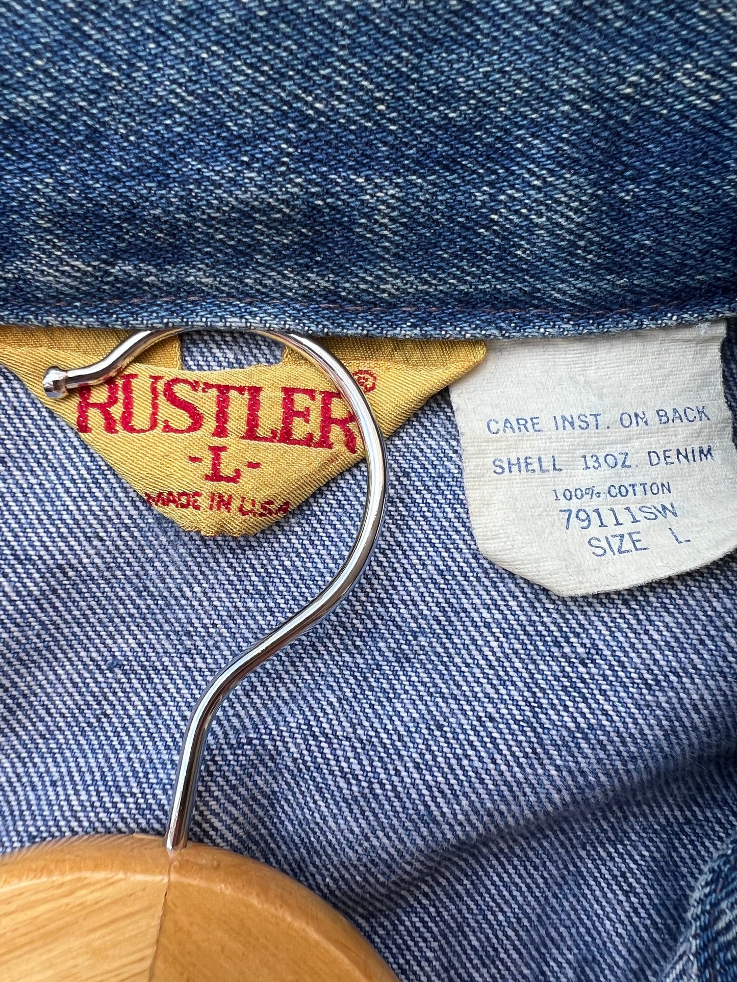 Vintage Rustler Denim Jacket (L)