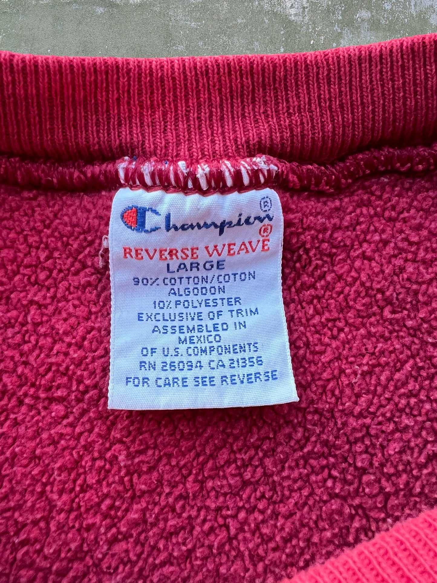 ‘90s Champion Maple Grove Football Reverse Weave Crewneck (L)