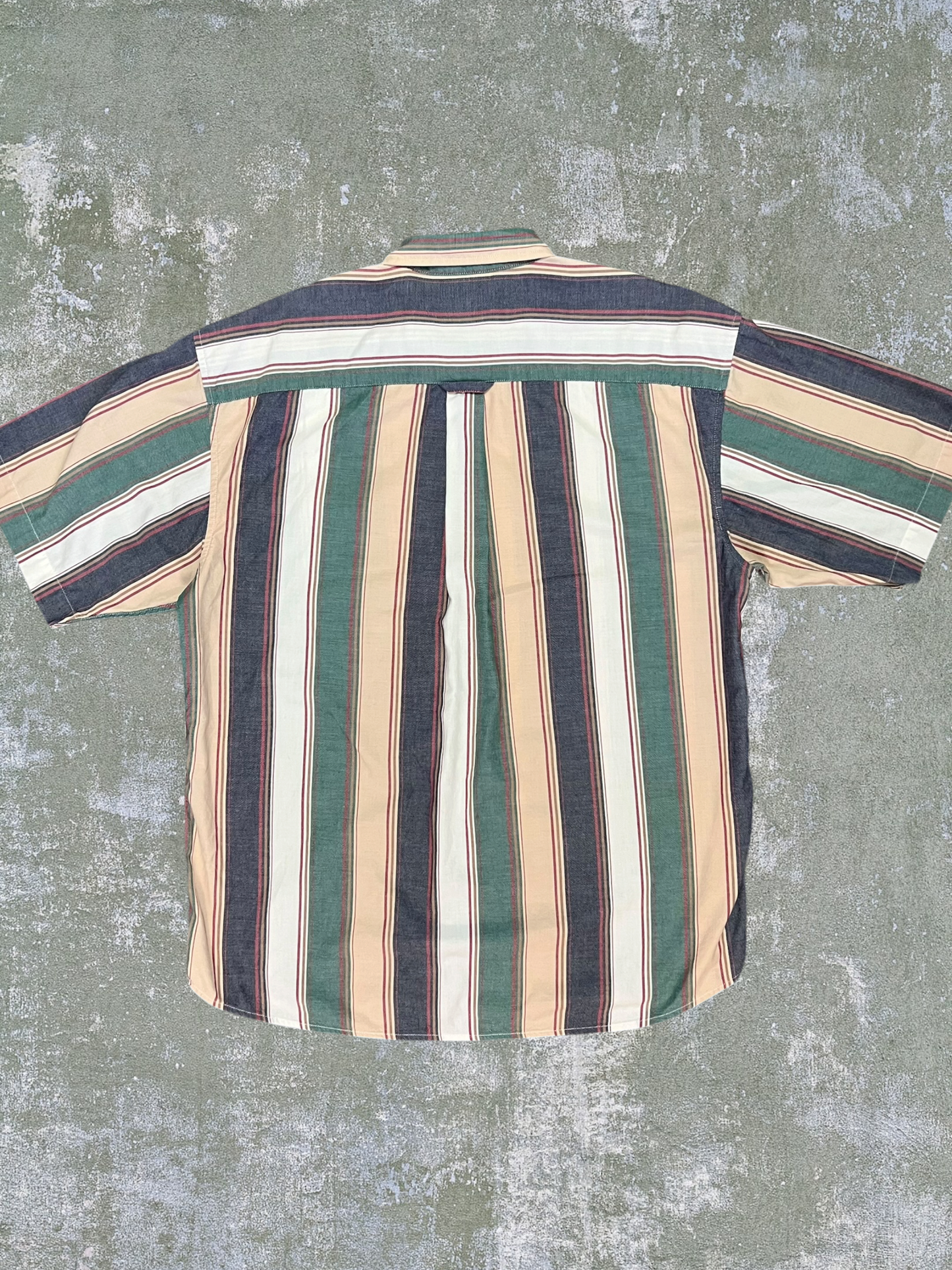 ‘90s Striped Cotton Shirt (XL)