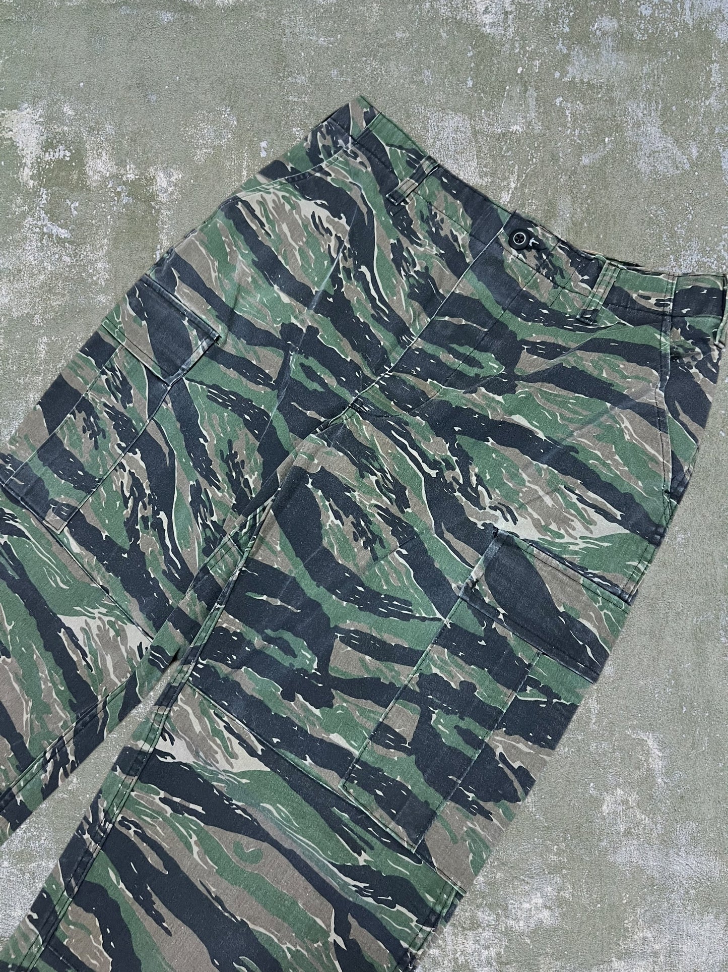 2000s US Military Tiger Camo Combat Pants (M)