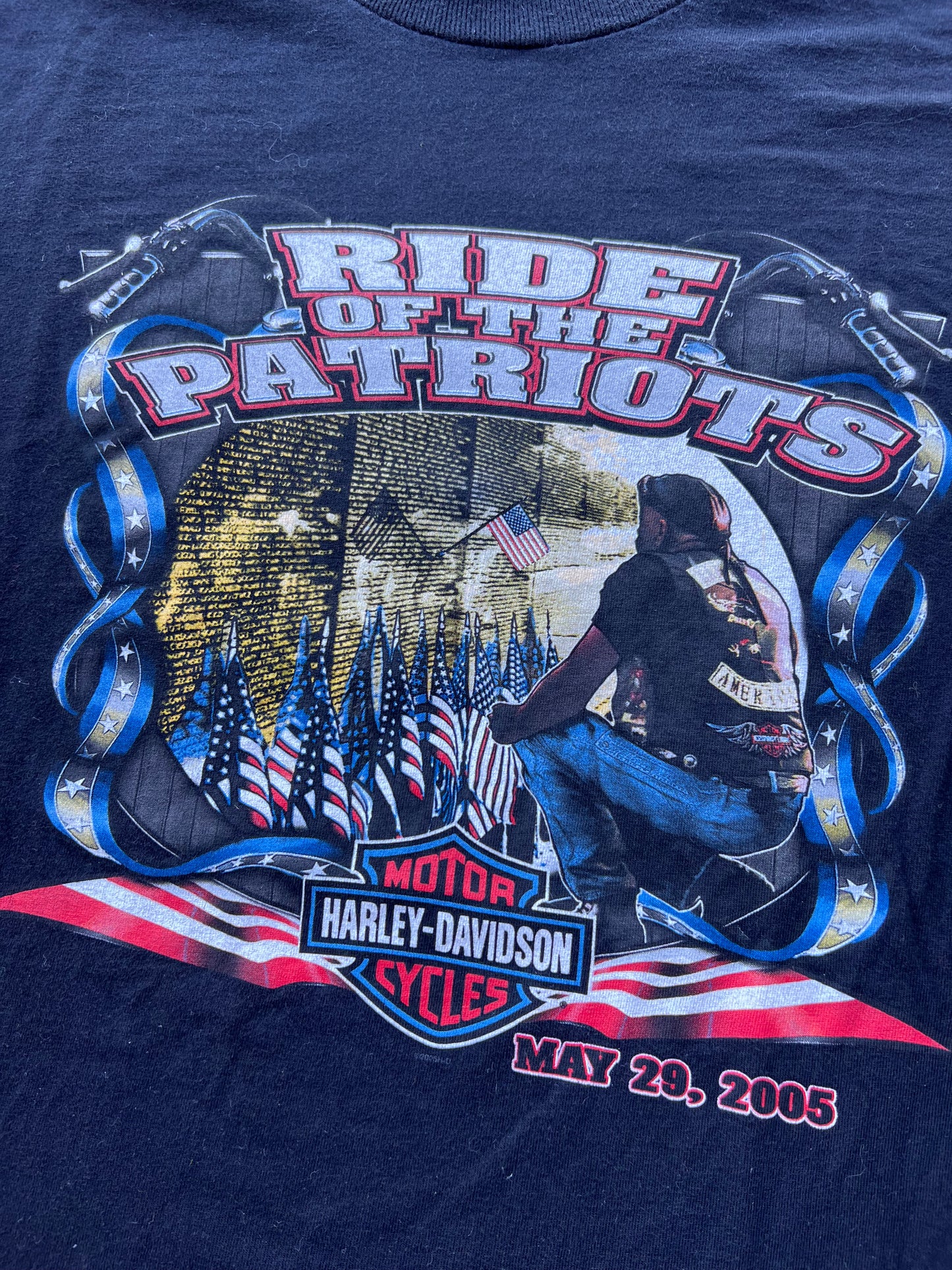 2005 Harley Davidson “Ride Of The Patriots” Tee (L)