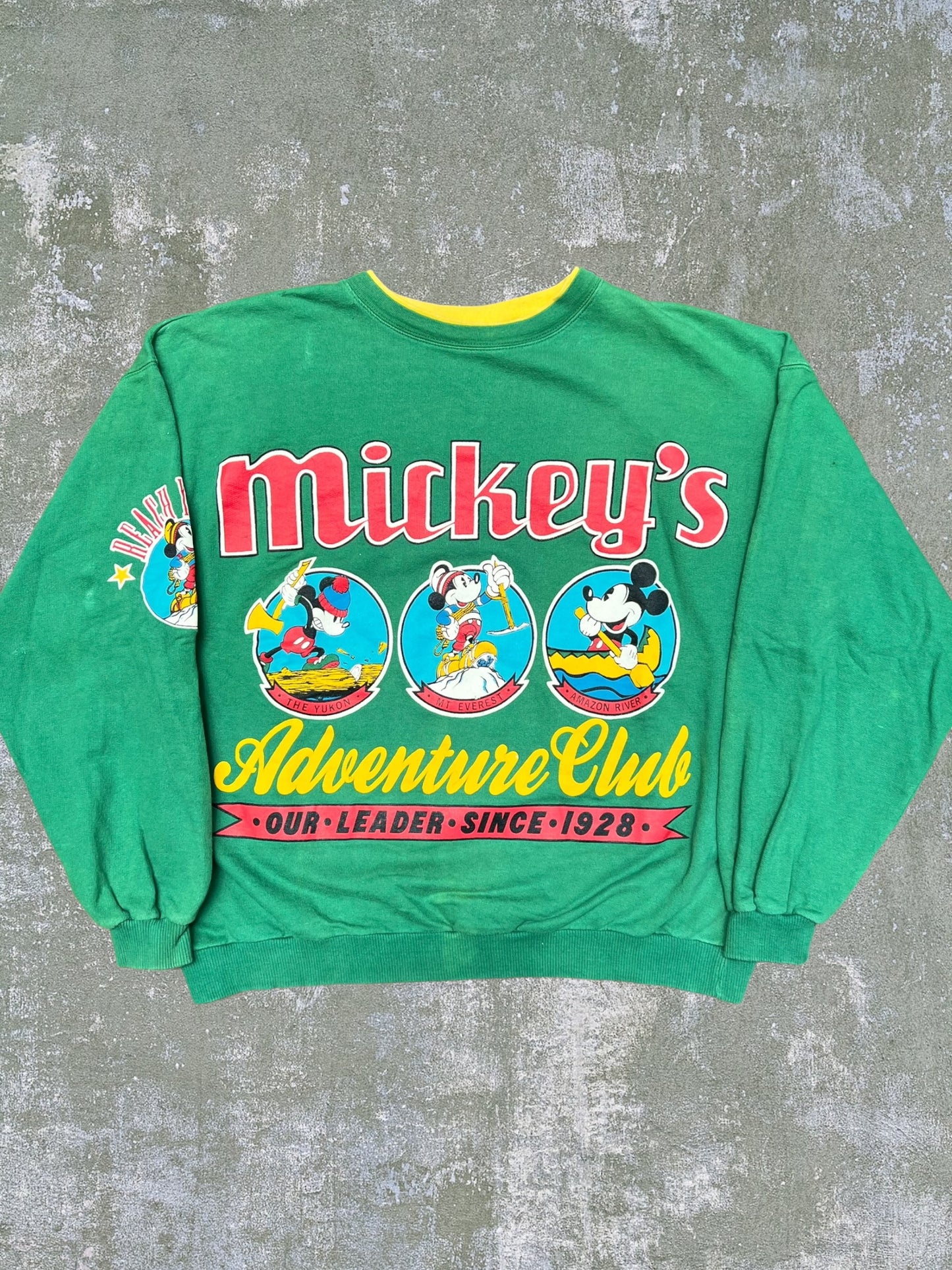 ‘90s Mickey Mouse Adventure Club Crewneck (M)