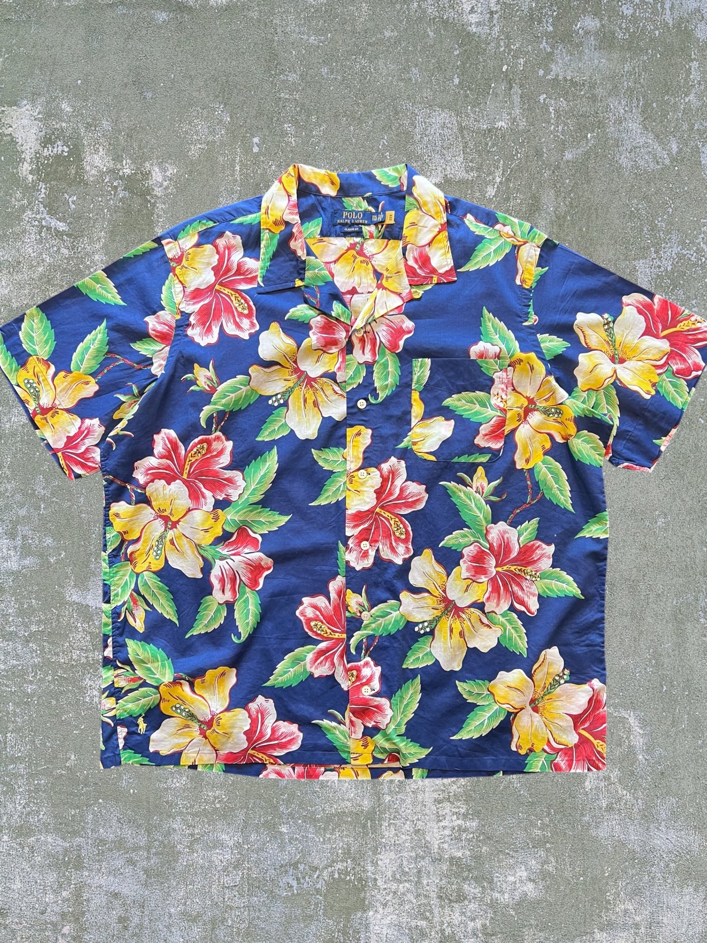 Polo Ralph Lauren Loop Collar Hawaiian Shirt (XXL)