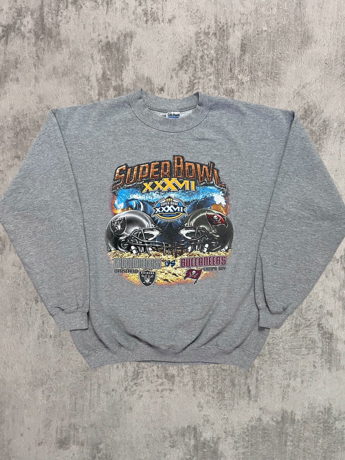 2003 Tampa Bay Buccaneers Oakland Raiders Super Bowl Crewneck (L)