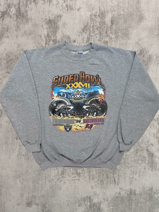 2003 Tampa Bay Buccaneers Oakland Raiders Super Bowl Crewneck (L)
