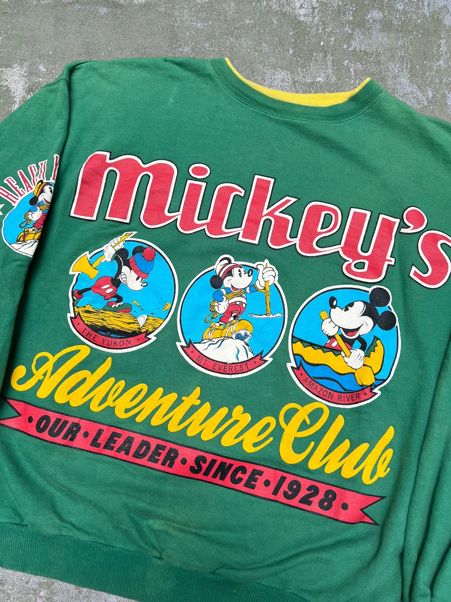 ‘90s Mickey Mouse Adventure Club Crewneck (M)