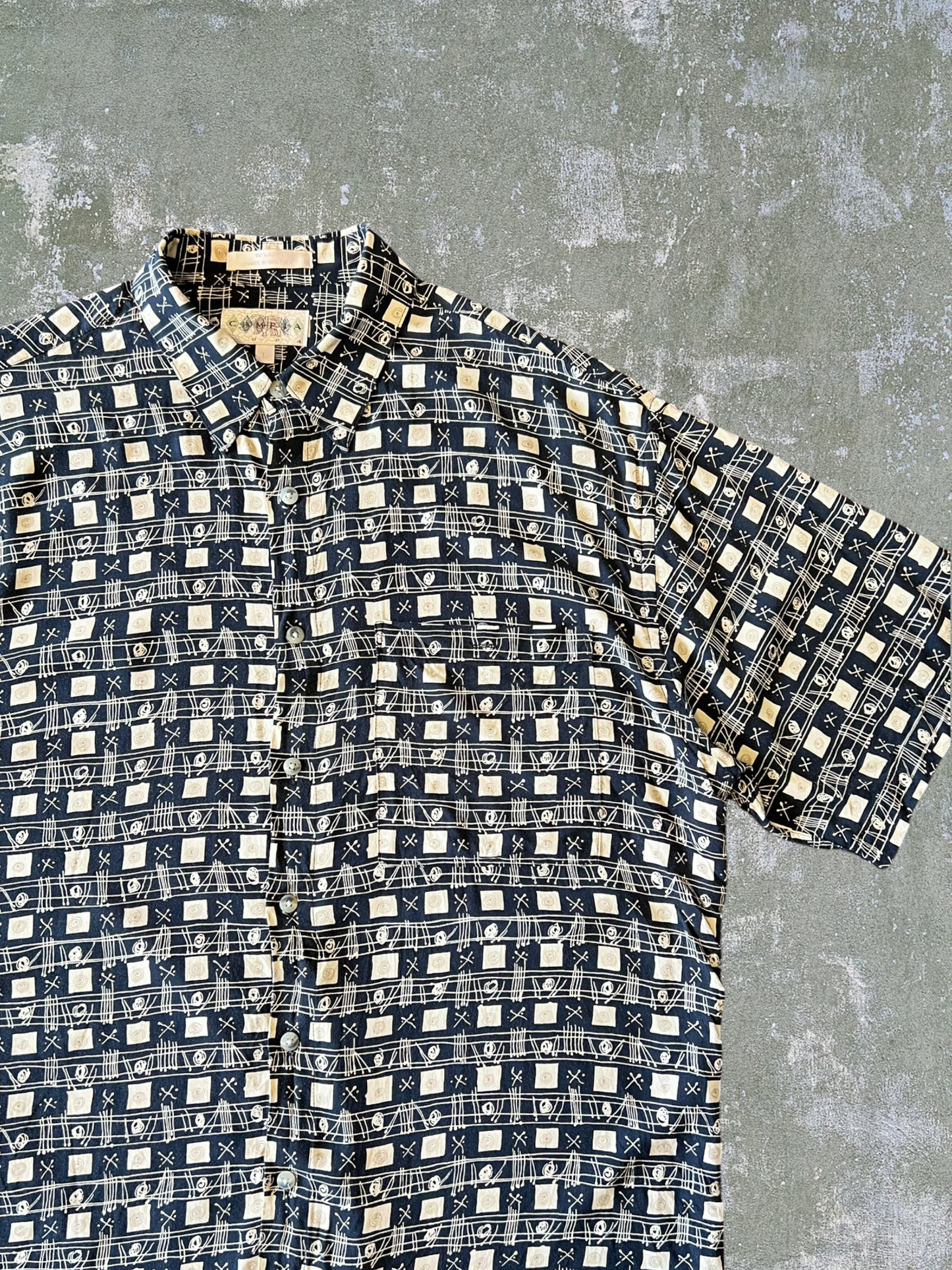 ‘90s Rayon Shirt (L)