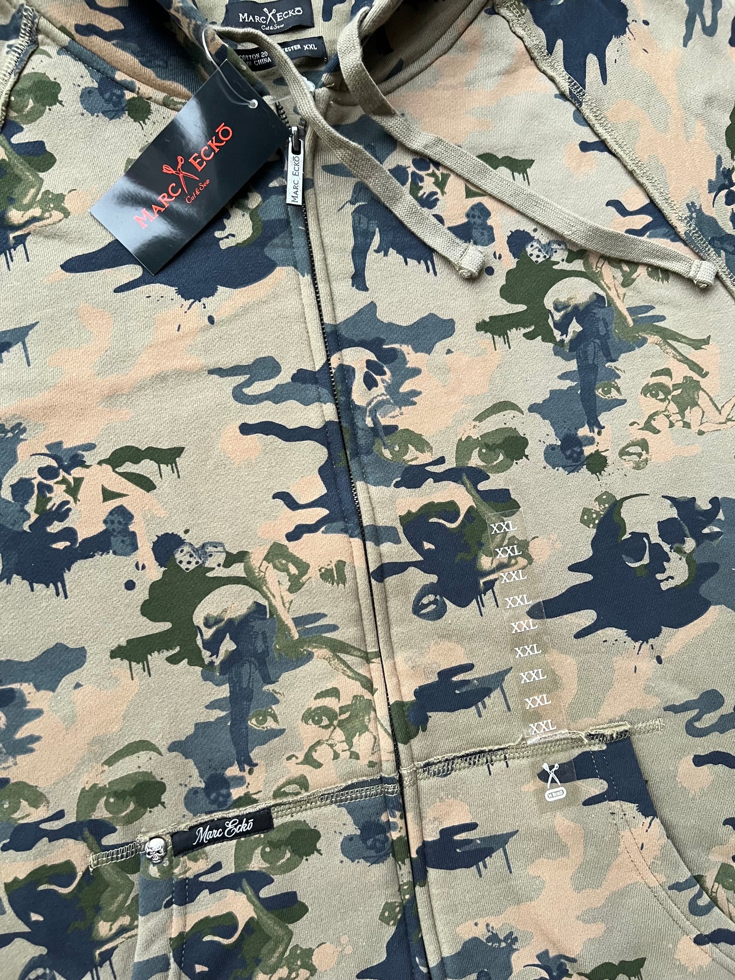 Early-2000s Marc Ecko Cut & Sew Zip Hoodie (XXL) (New With Tags)