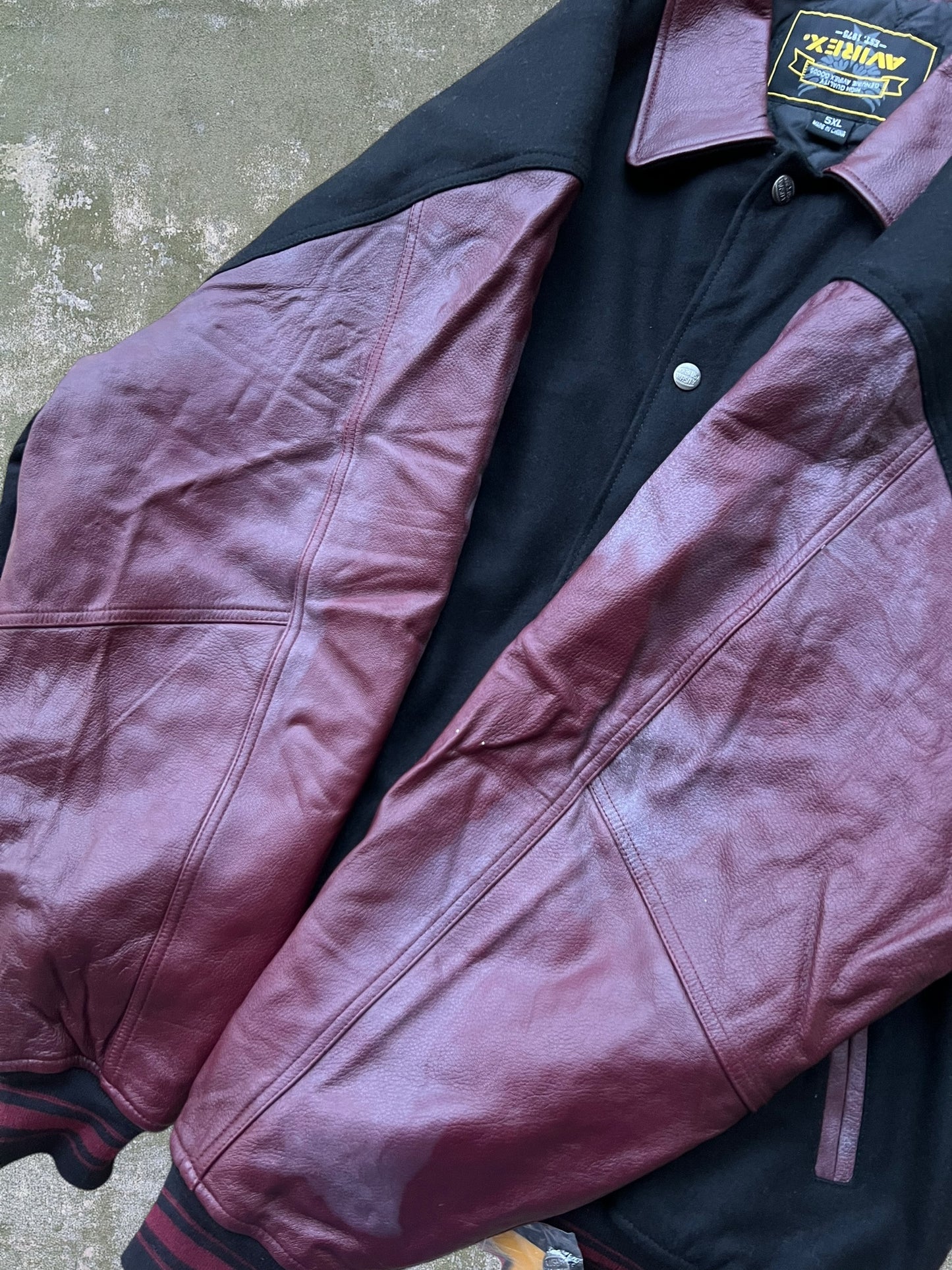 Early-2000s Avirex King Casino Leather Jacket (5XL) (New With Tags)