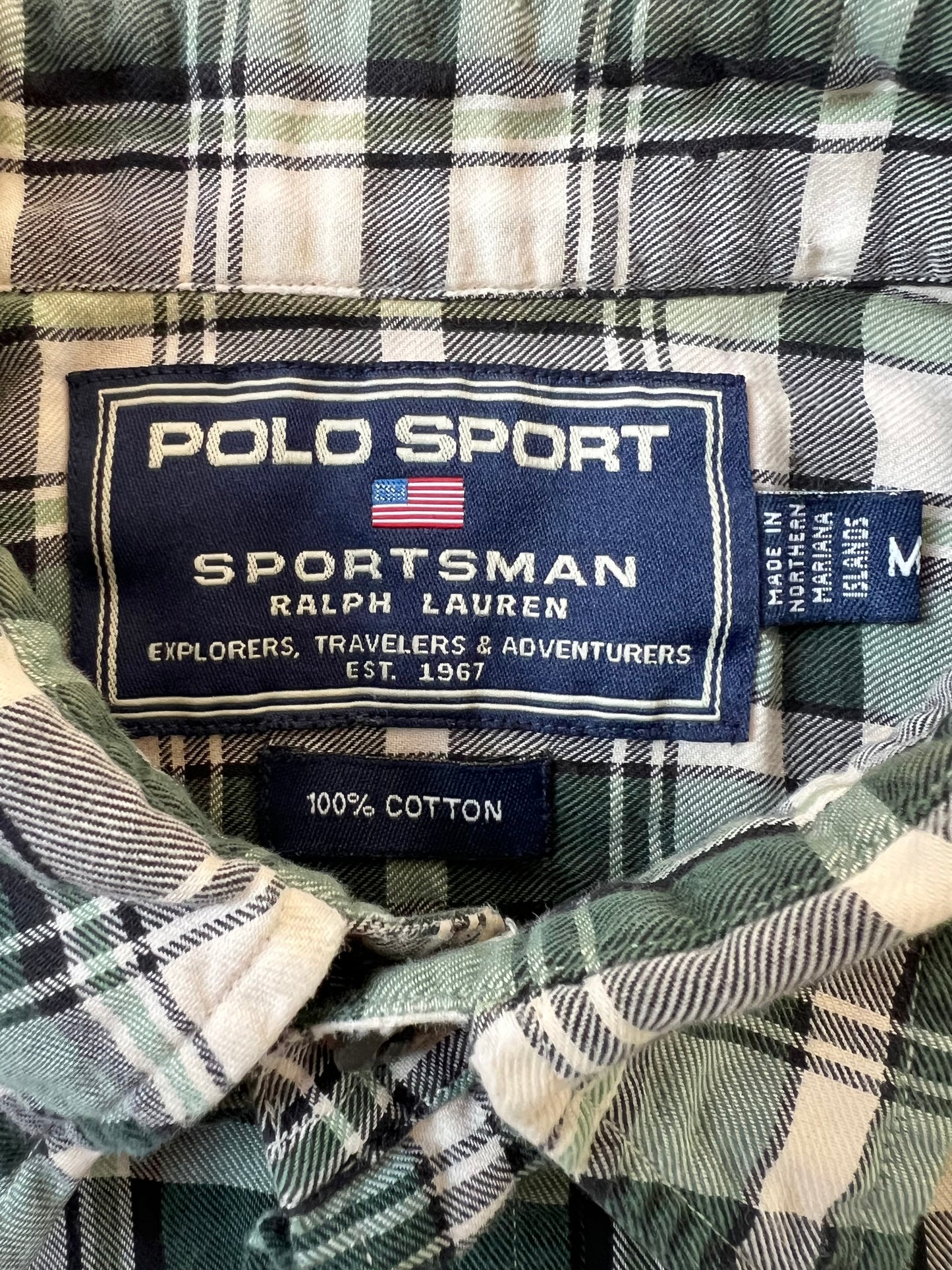 Early-2000s Polo Sportsman Ralph Lauren Flannel Shirt (M)