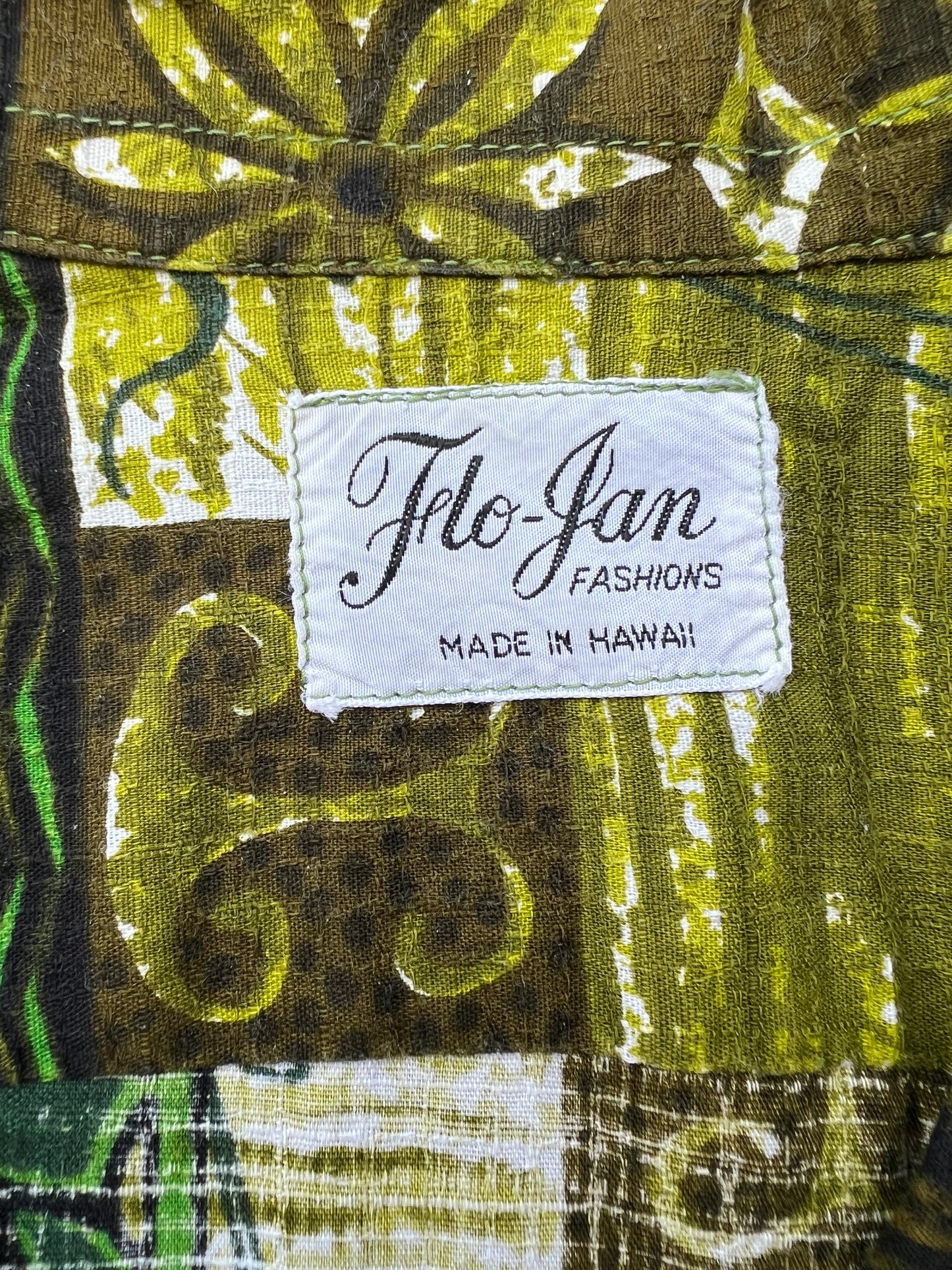 ‘60s Cotton Hawaiian Shirt (L)