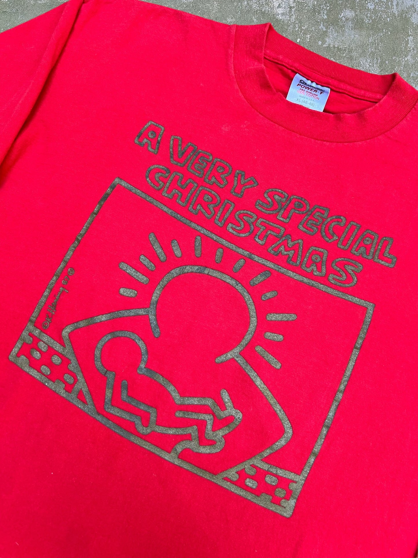 1987 Keith Haring A Very Special Christmas Tee (XL)