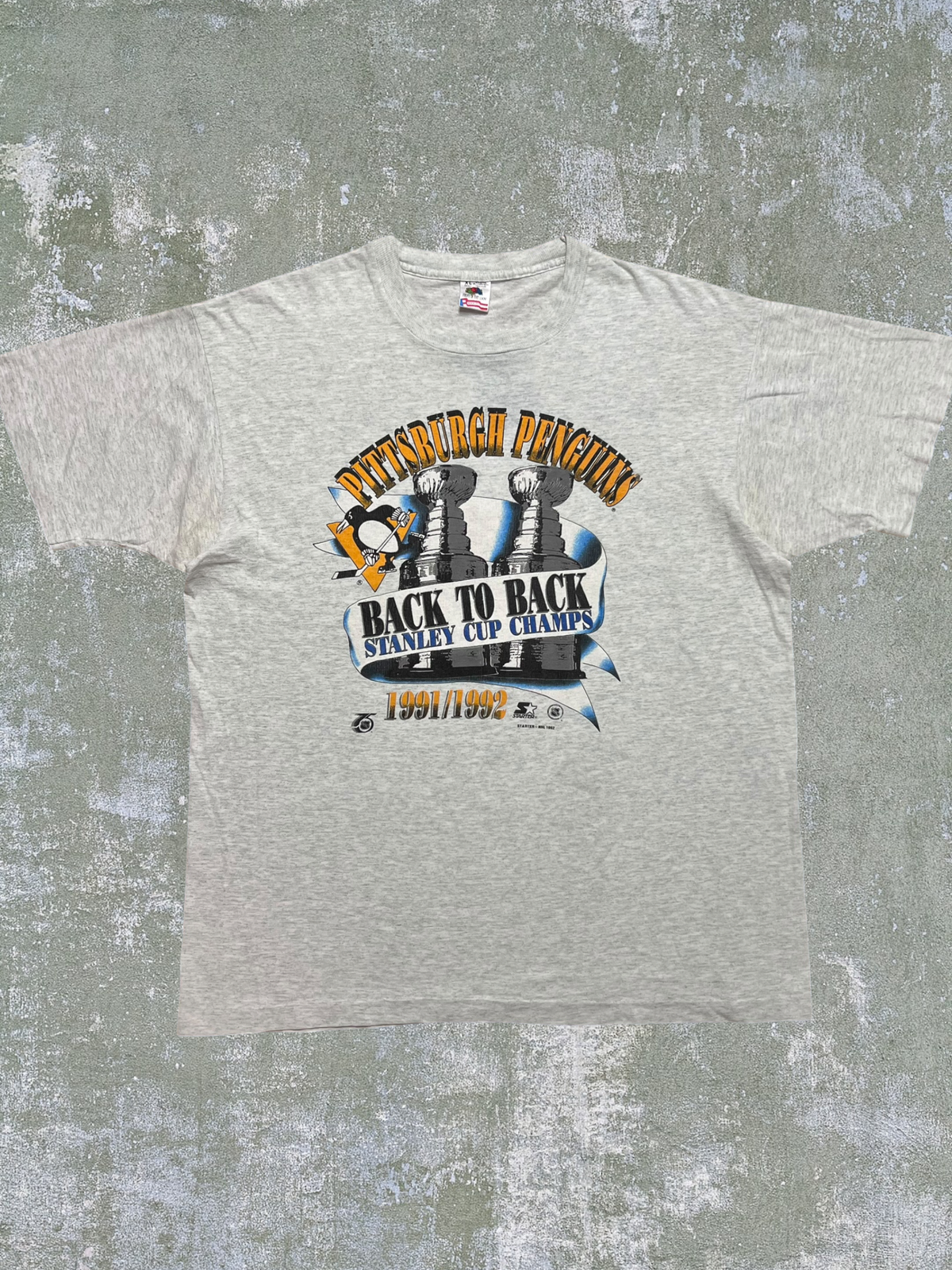 1992 Pittsburgh Penguins Stanley Cup Champions Tee (XL)