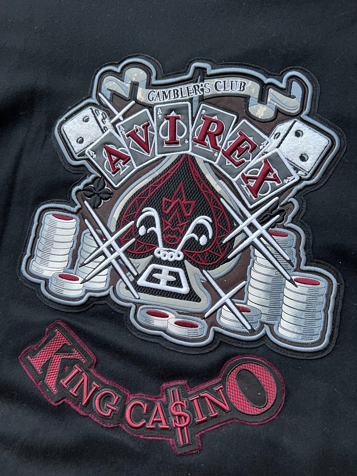 Early-2000s Avirex King Casino Leather Jacket (5XL) (New With Tags)