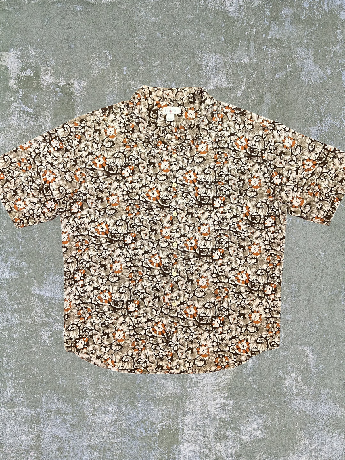 ‘90s J Crew Loop Collar Shirt (XL)